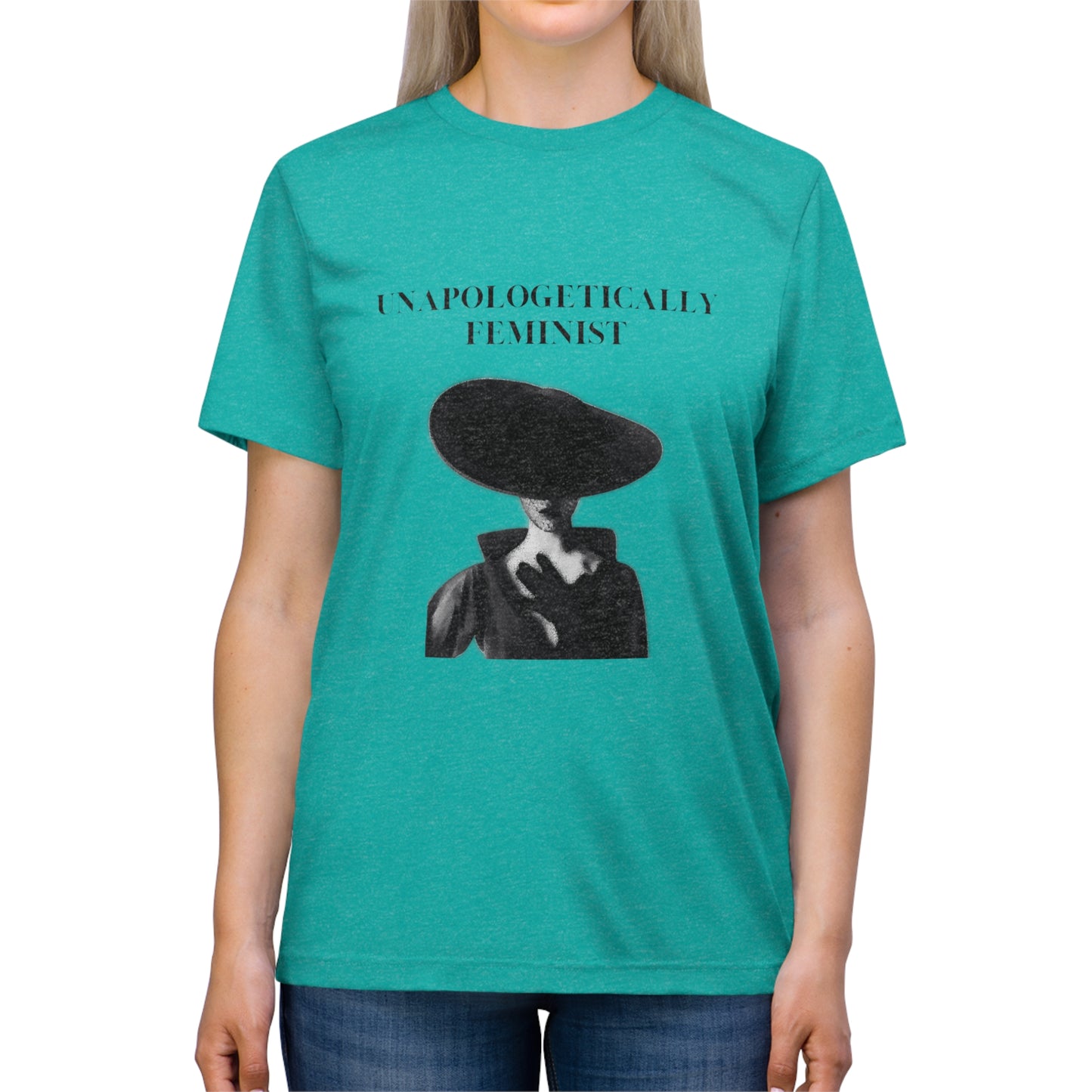 Unapologetically Feminist Triblend Tee