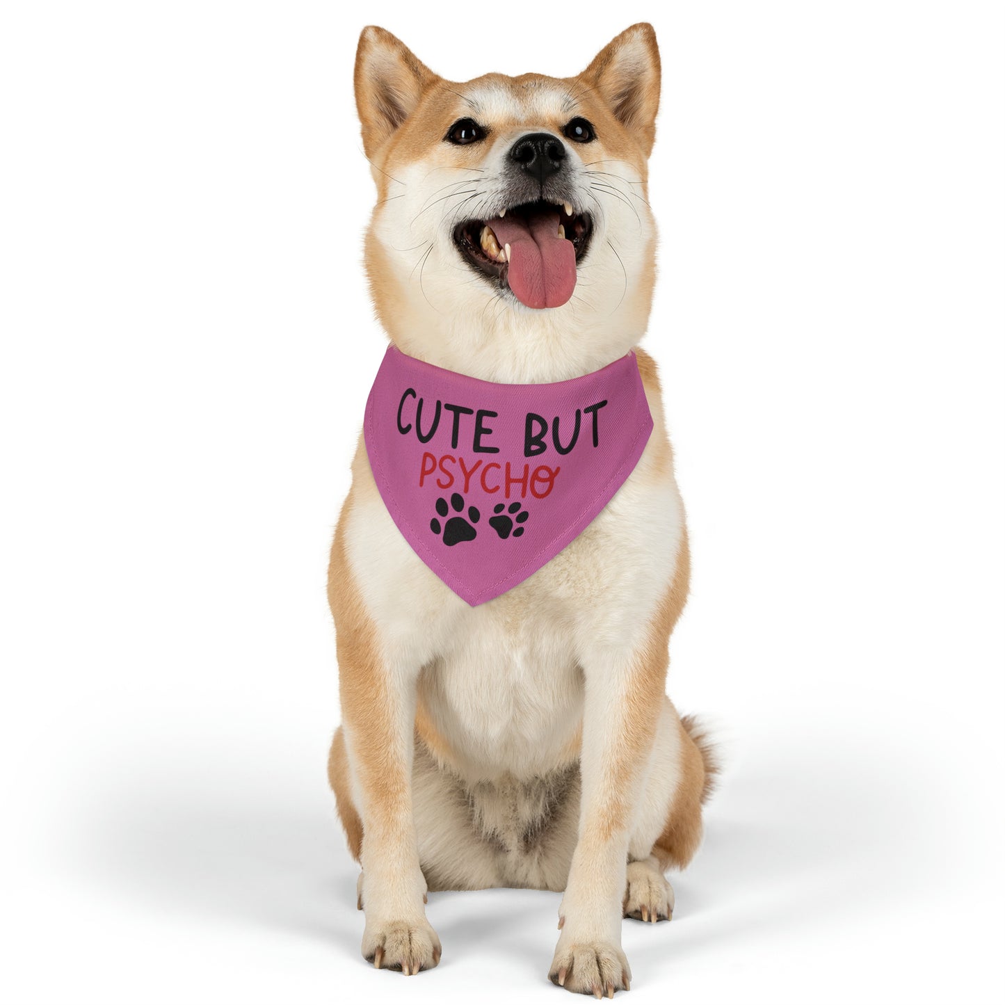 Cute but Psycho Pet Bandana Collar