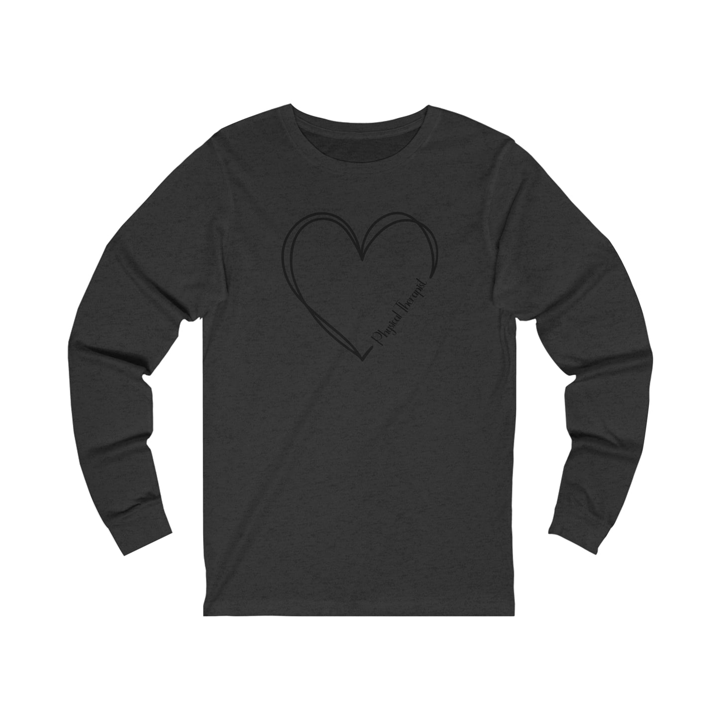 Heart Physical Therapist Jersey Long Sleeve Tee
