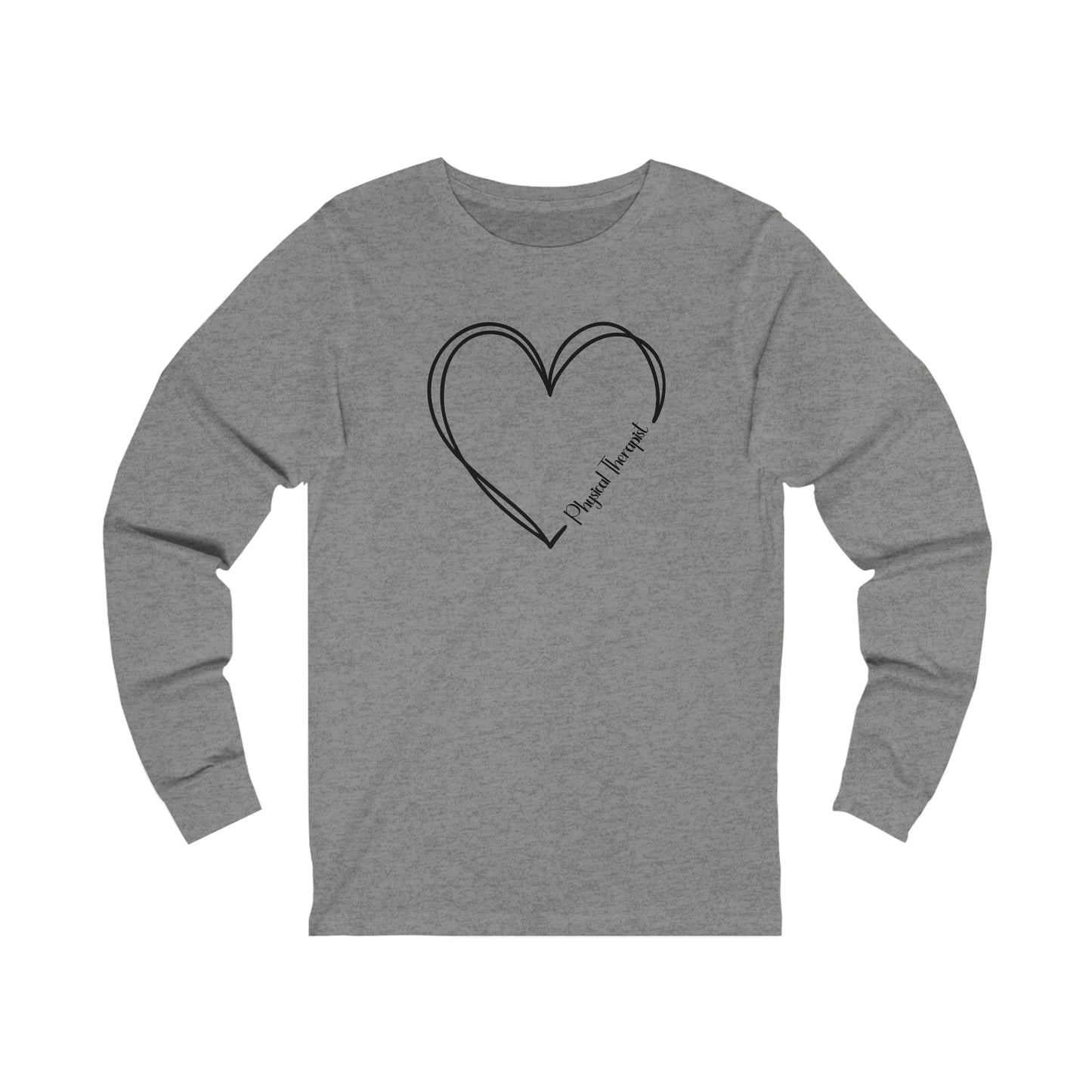 Heart Physical Therapist Jersey Long Sleeve Tee