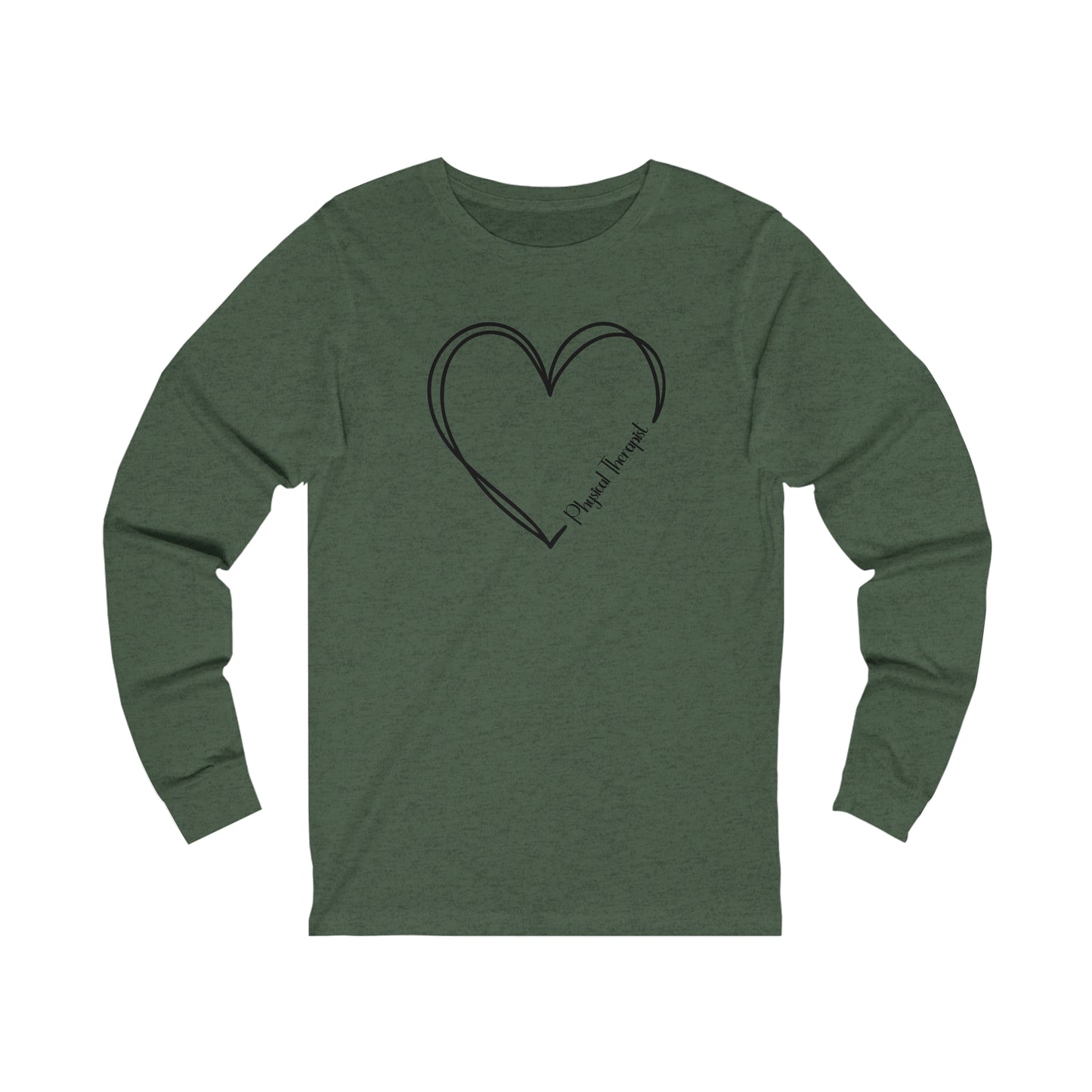 Heart Physical Therapist Jersey Long Sleeve Tee