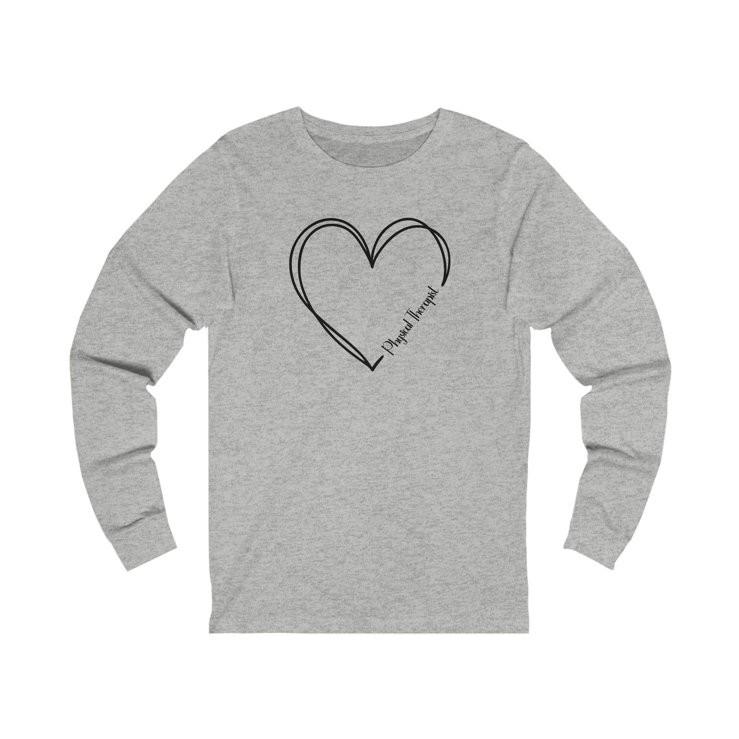 Heart Physical Therapist Jersey Long Sleeve Tee