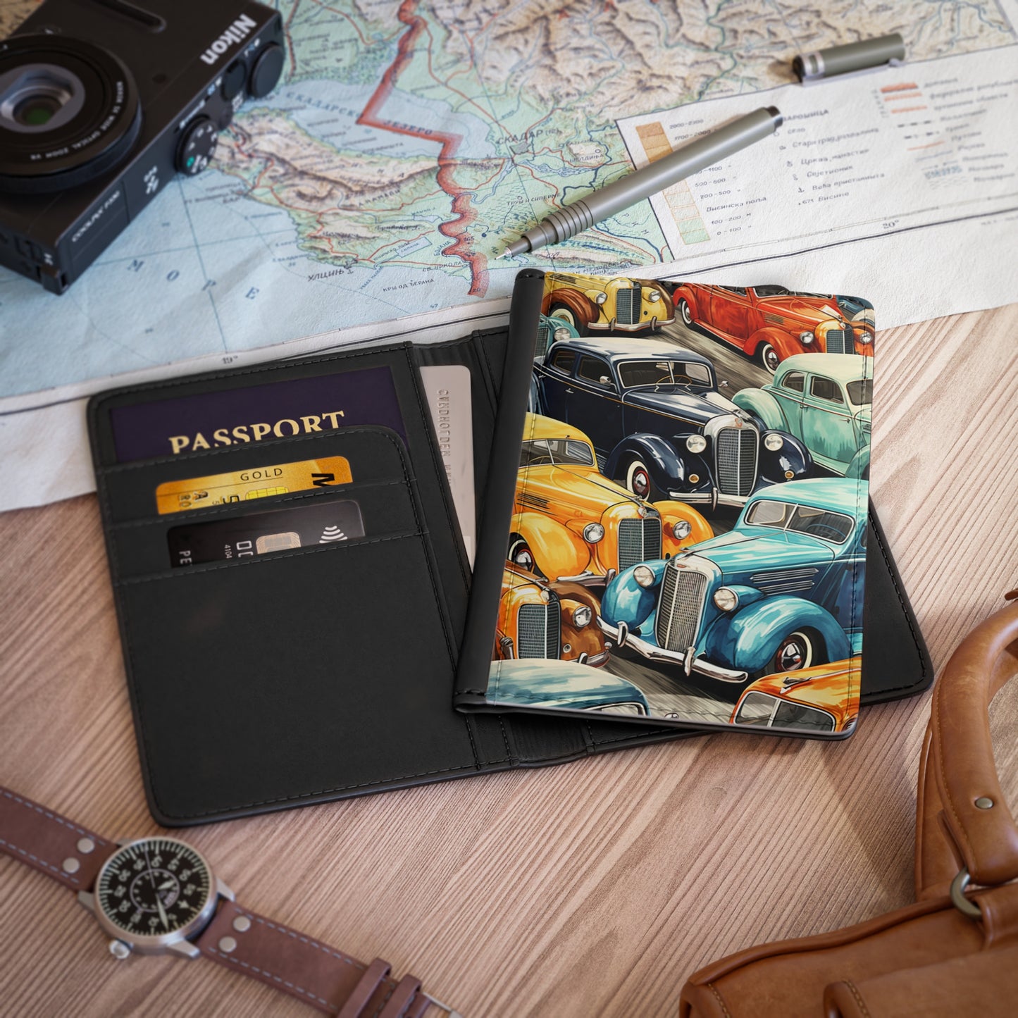 Classic Cars 3 Passport Cover