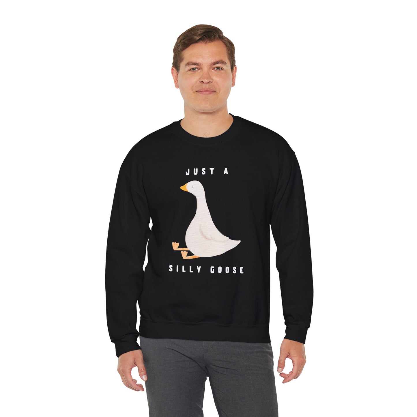 Just A Silly Goose Heavy Blend™ Crewneck Sweatshirt