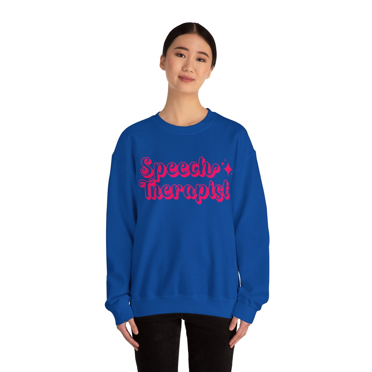 Pink and Bubbly Speech Therapist Heavy Blend™ Crewneck Sweatshirt