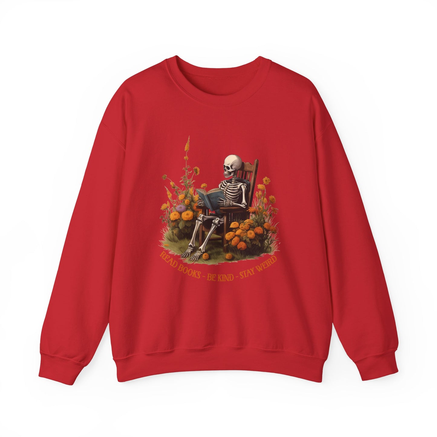 Read Books Be Kind Stay Weird Heavy Blend™ Crewneck Sweatshirt