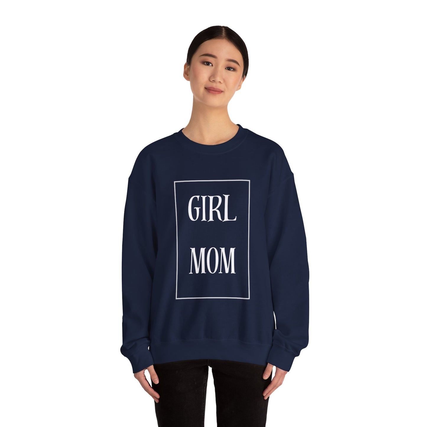 Girl Mom Heavy Blend™ Crewneck Sweatshirt