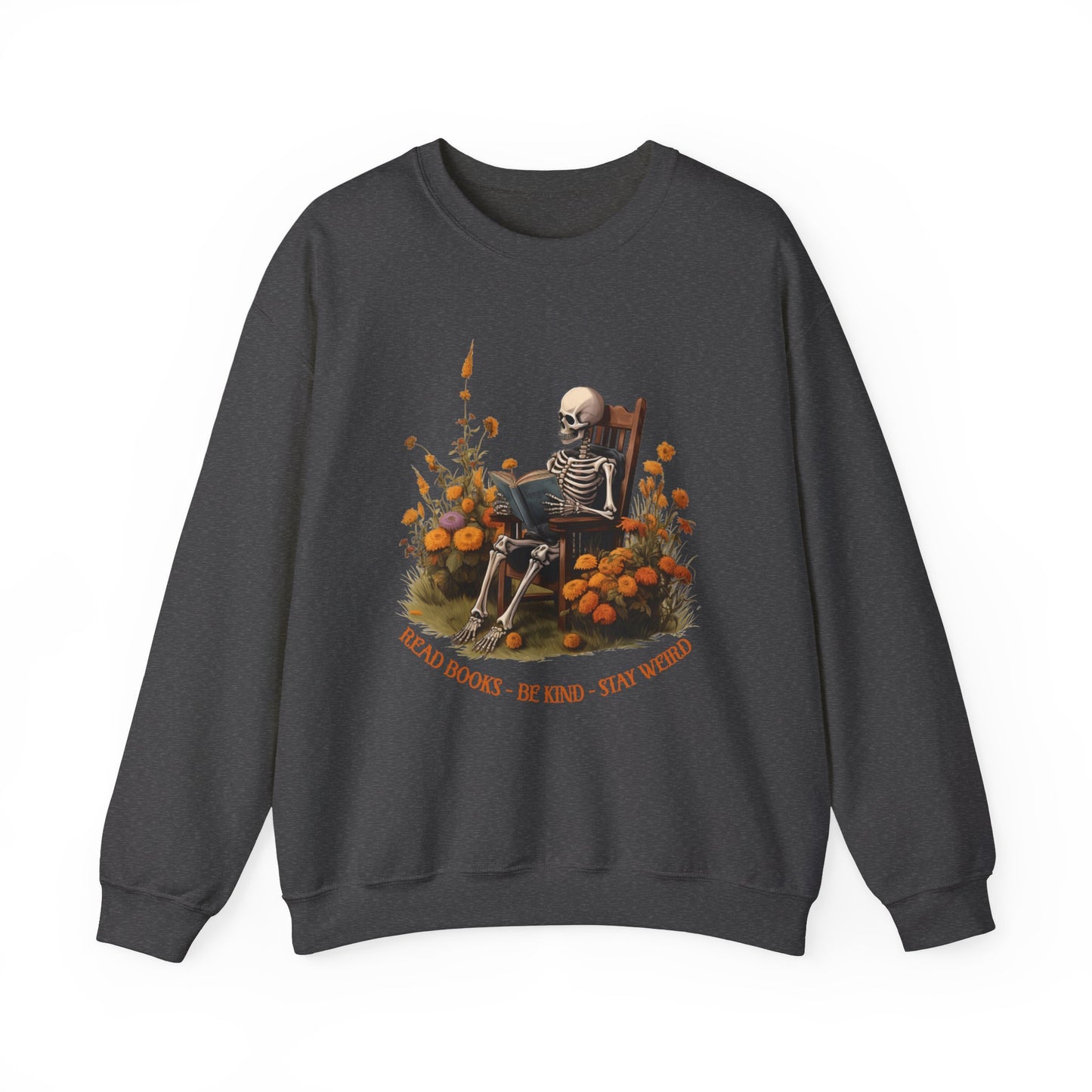 Read Books Be Kind Stay Weird Heavy Blend™ Crewneck Sweatshirt