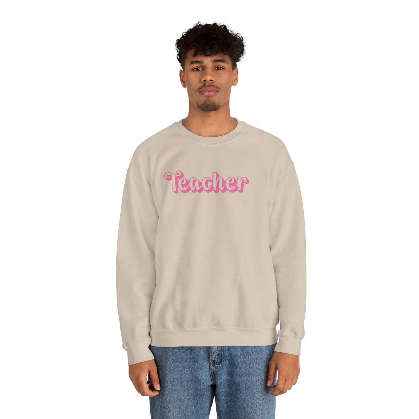 Pink and Bubbly Teacher Heavy Blend™ Crewneck Sweatshirt