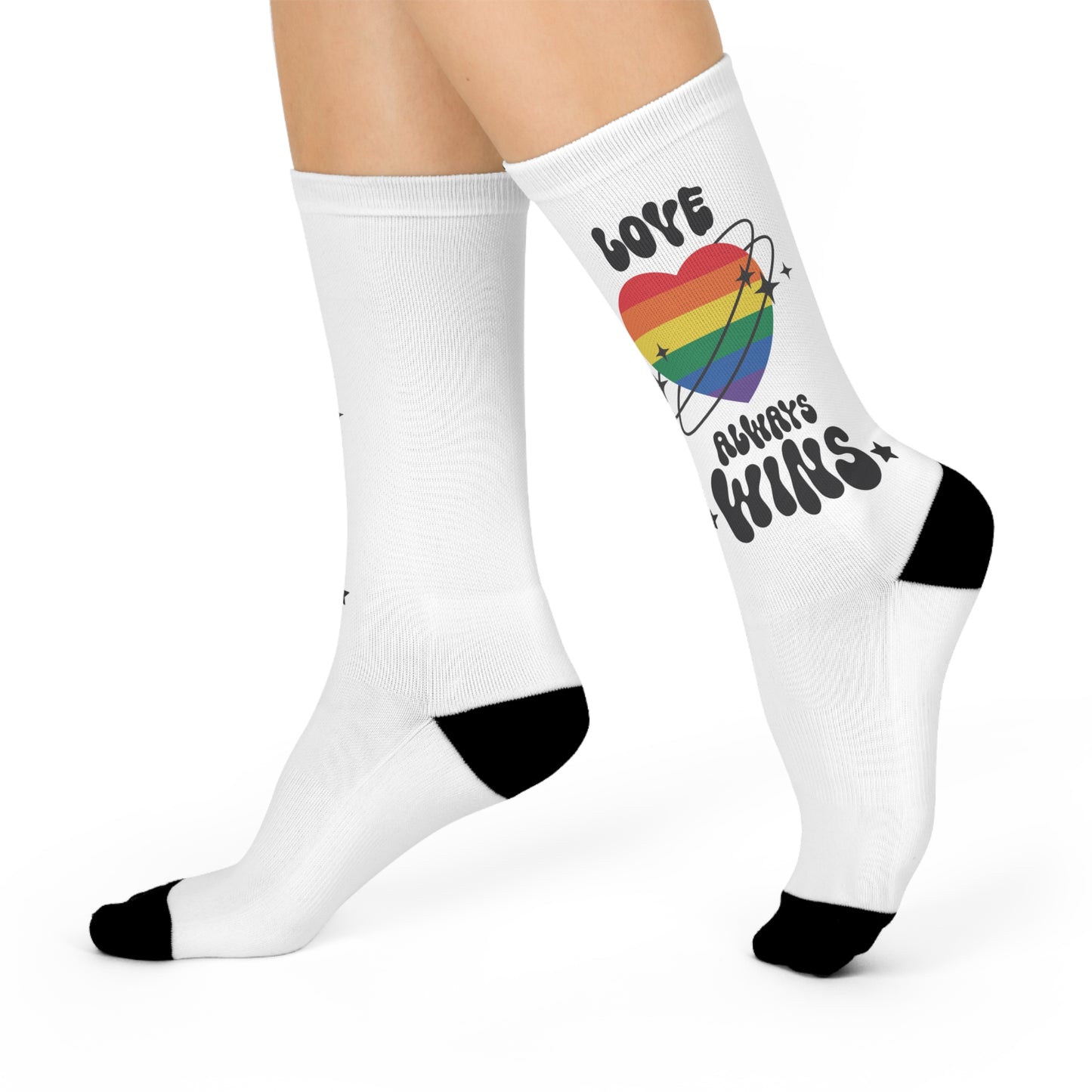 Love Always Wins Cushioned Crew Socks