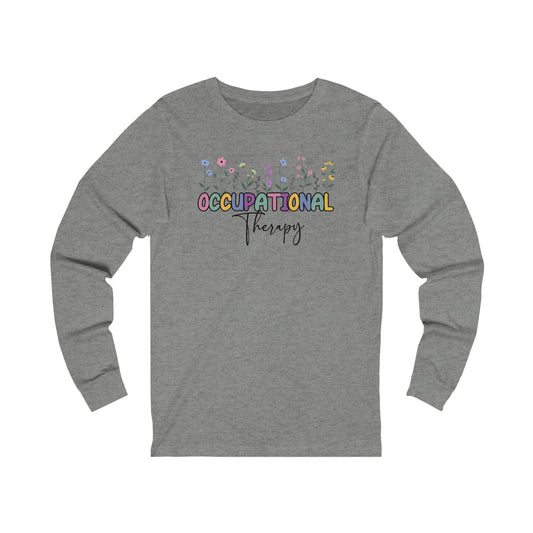 Floral Occupational Therapy Jersey Long Sleeve Tee