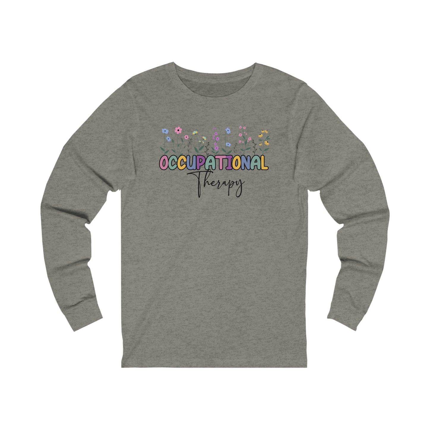 Floral Occupational Therapy Jersey Long Sleeve Tee