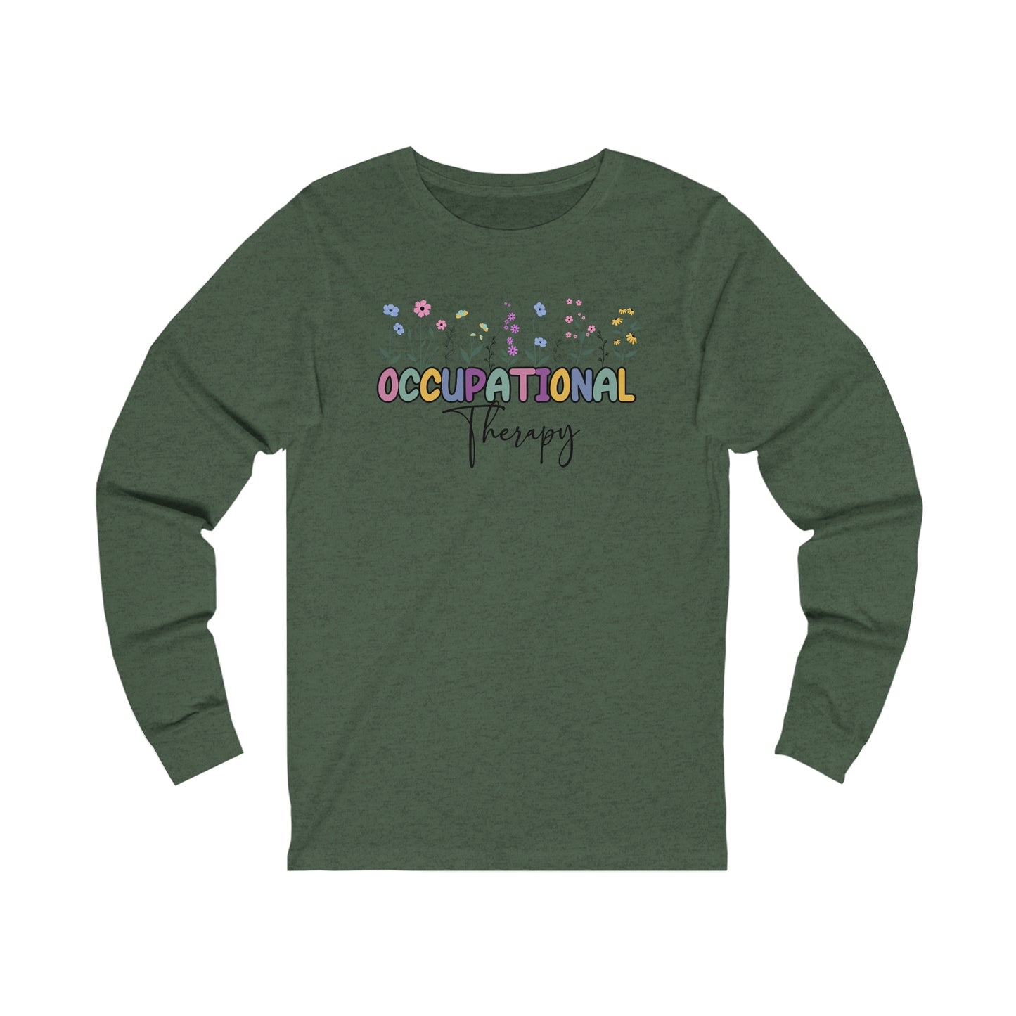 Floral Occupational Therapy Jersey Long Sleeve Tee