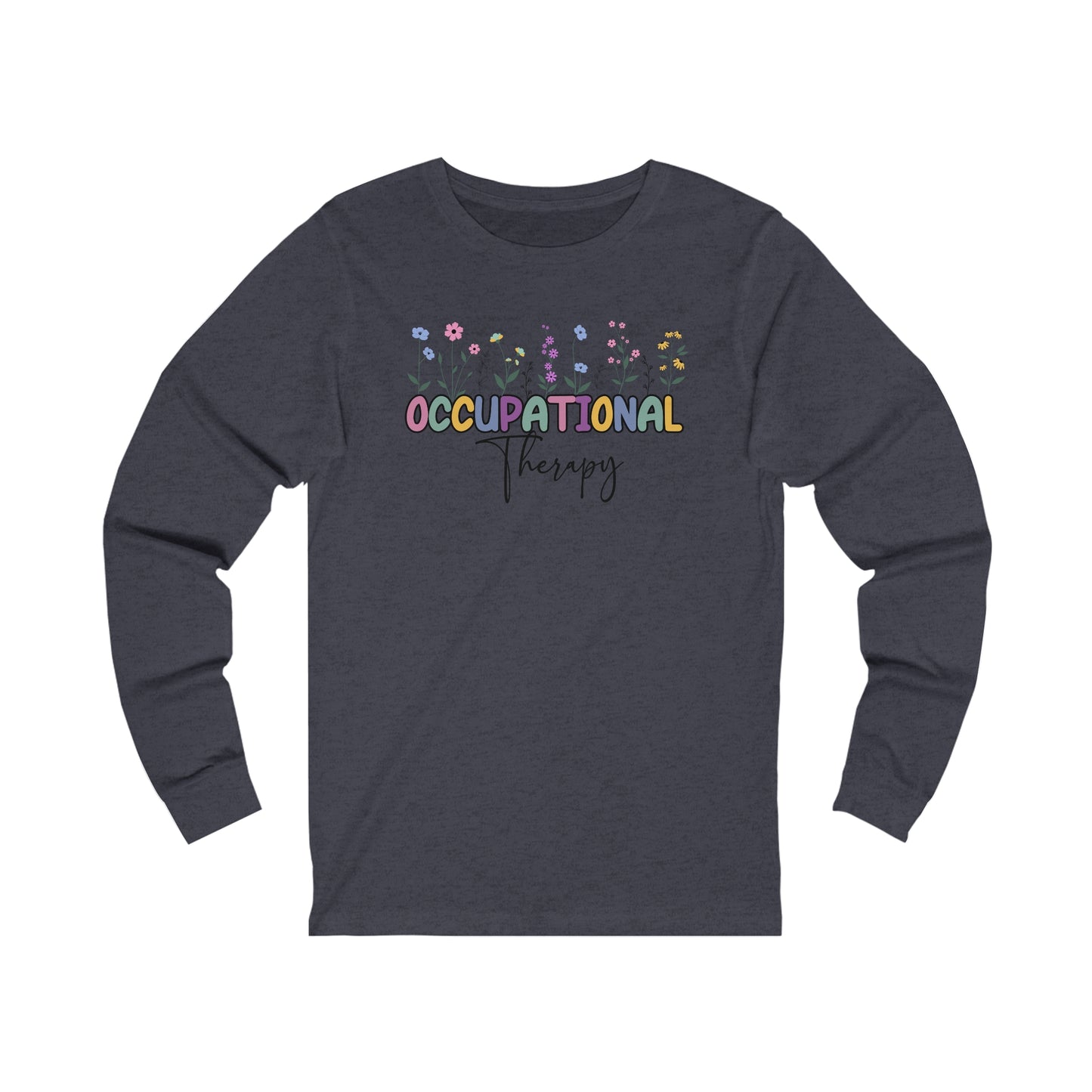 Floral Occupational Therapy Jersey Long Sleeve Tee