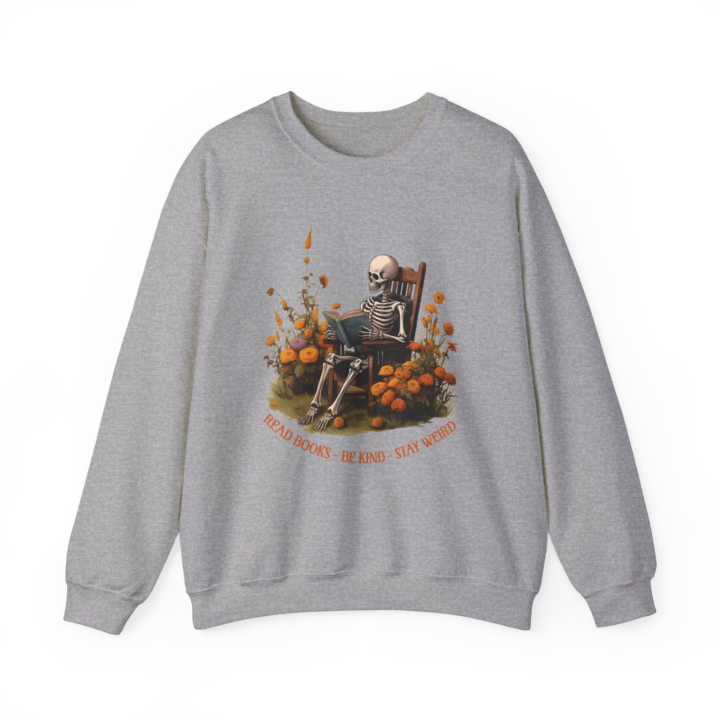 Read Books Be Kind Stay Weird Heavy Blend™ Crewneck Sweatshirt