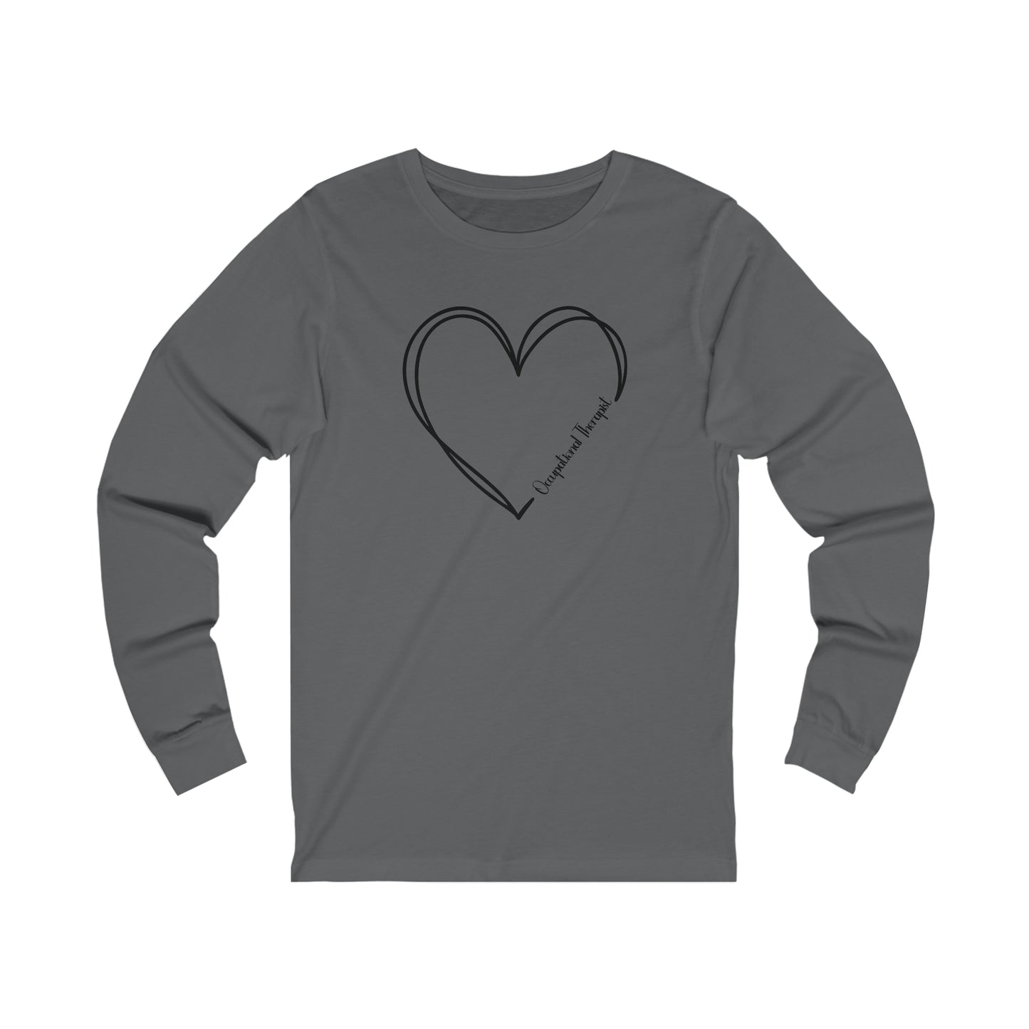 Heart Occupational Therapist Jersey Long Sleeve Tee