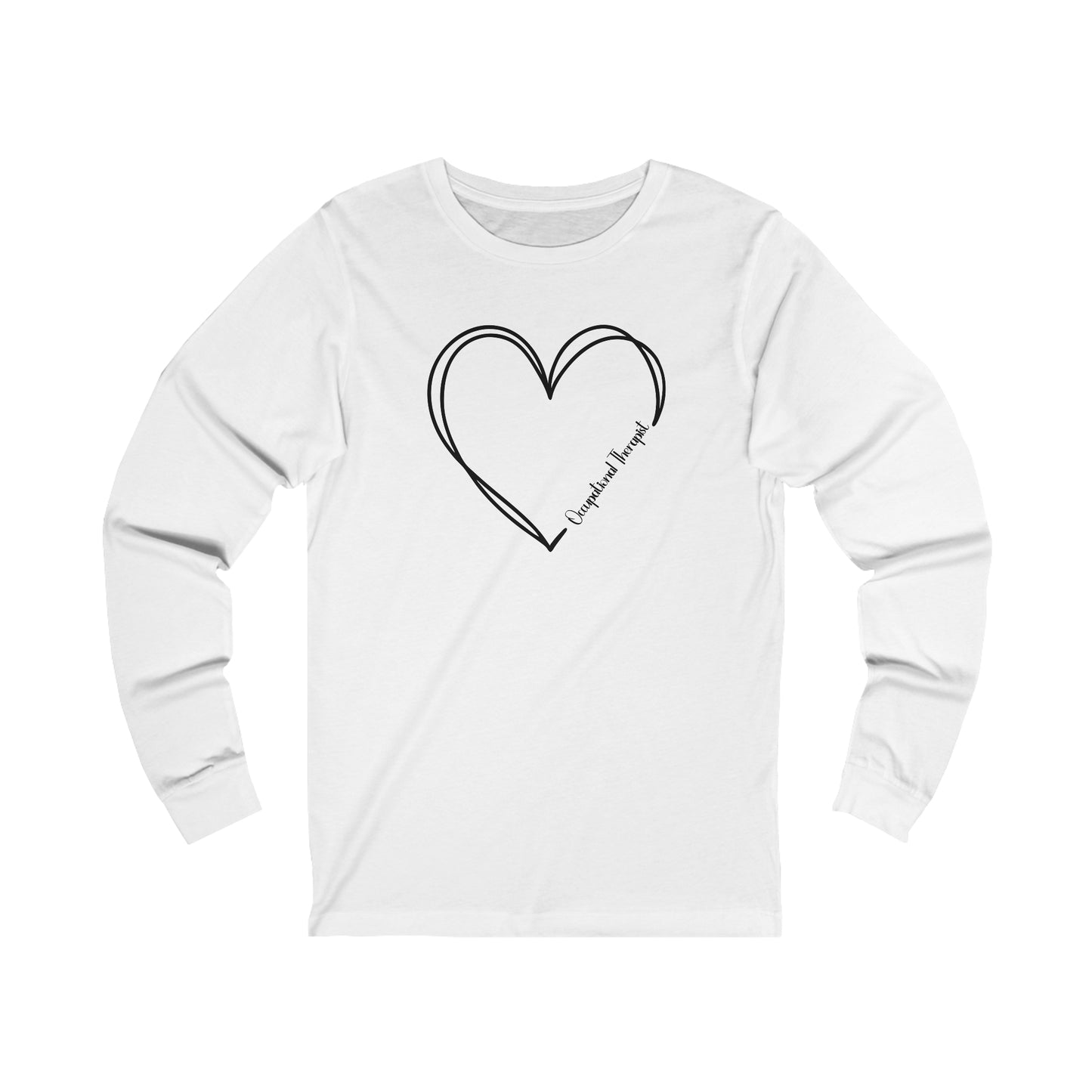 Heart Occupational Therapist Jersey Long Sleeve Tee