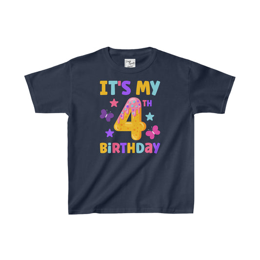 It's My 4th Birthday Kids Heavy Cotton™ Tee