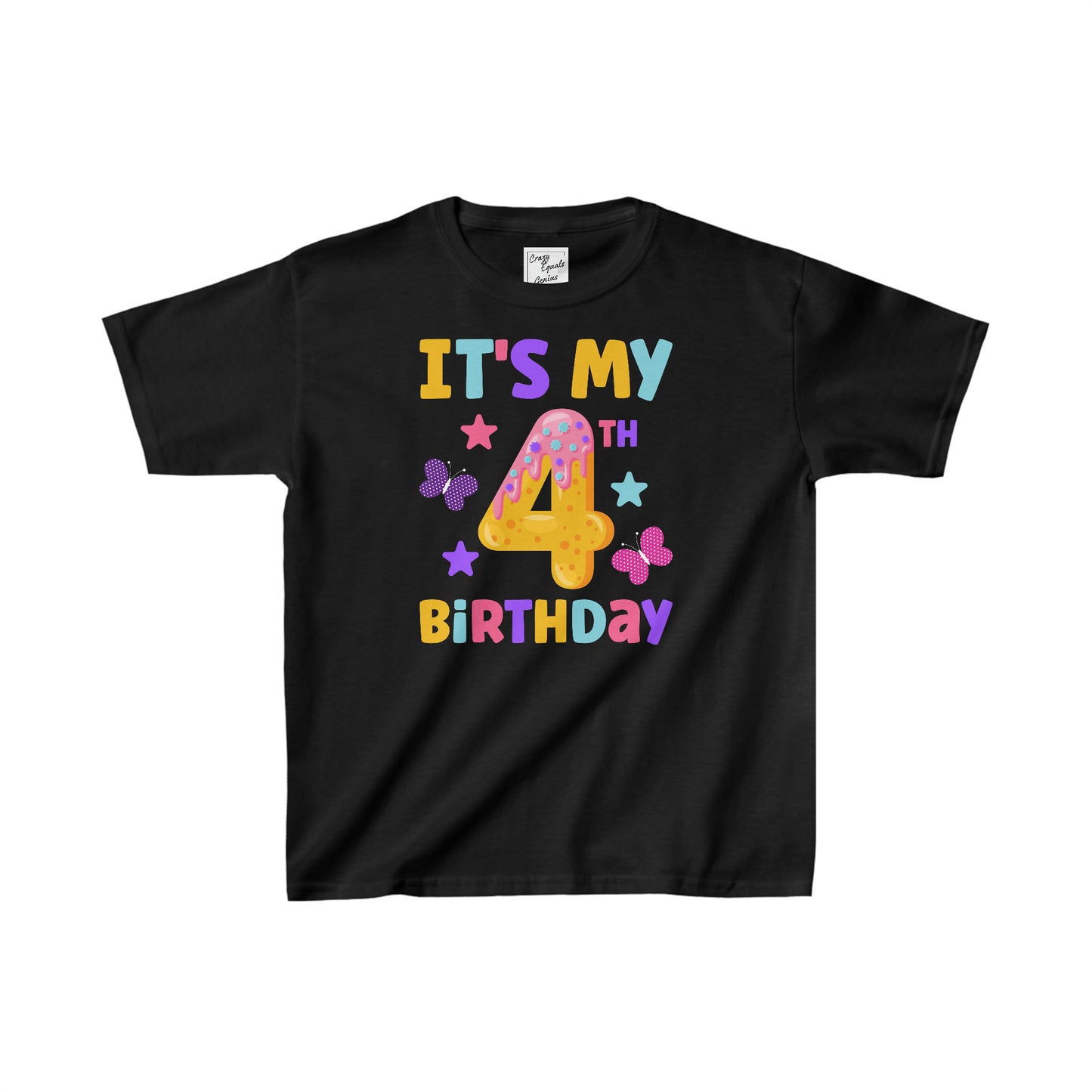 It's My 4th Birthday Kids Heavy Cotton™ Tee
