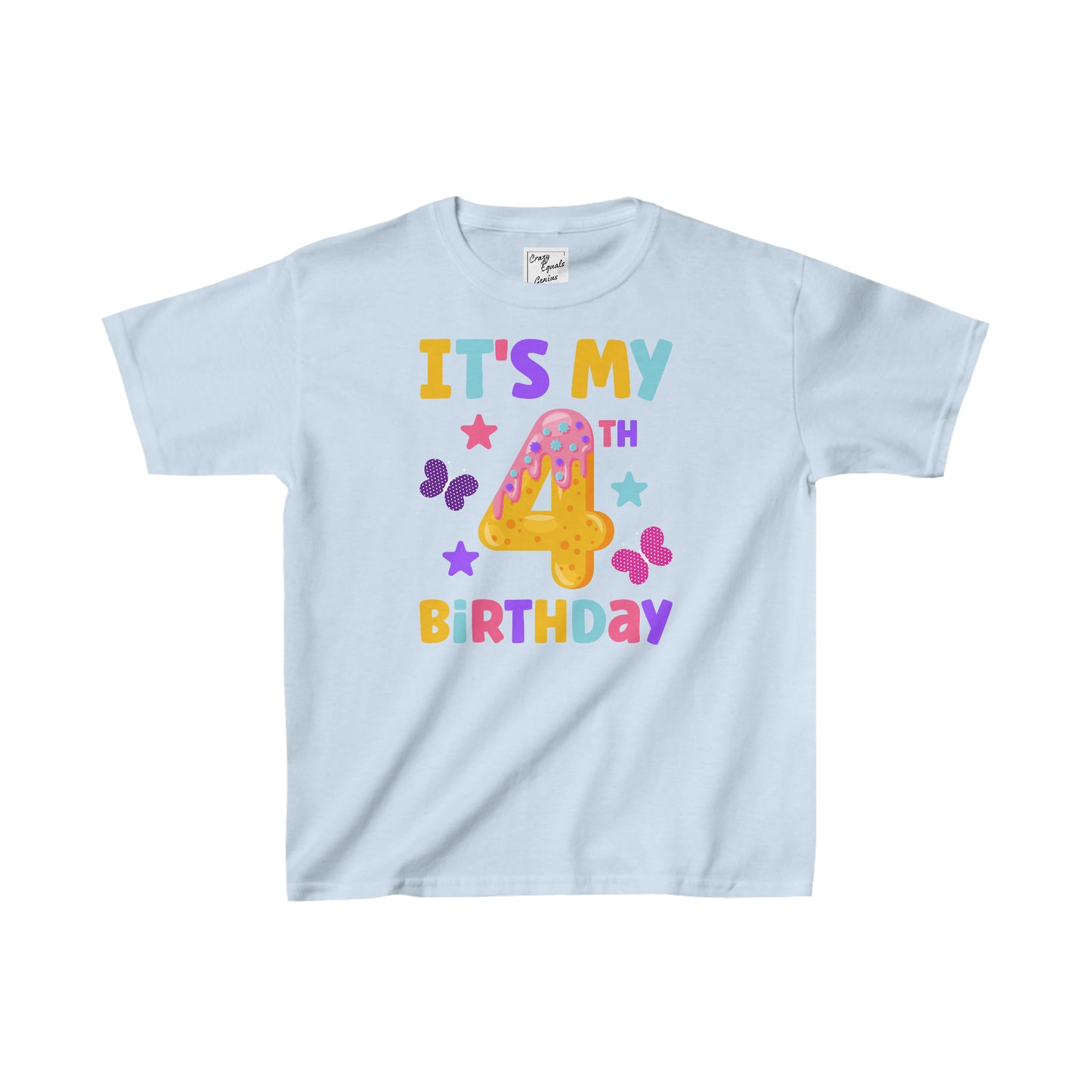 It's My 4th Birthday Kids Heavy Cotton™ Tee