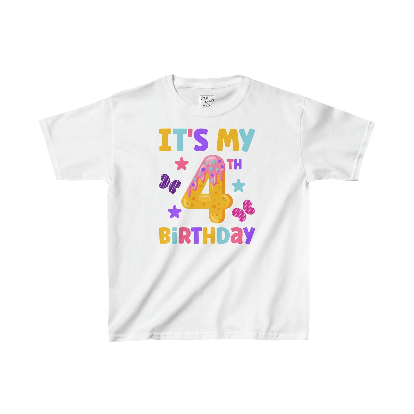 It's My 4th Birthday Kids Heavy Cotton™ Tee