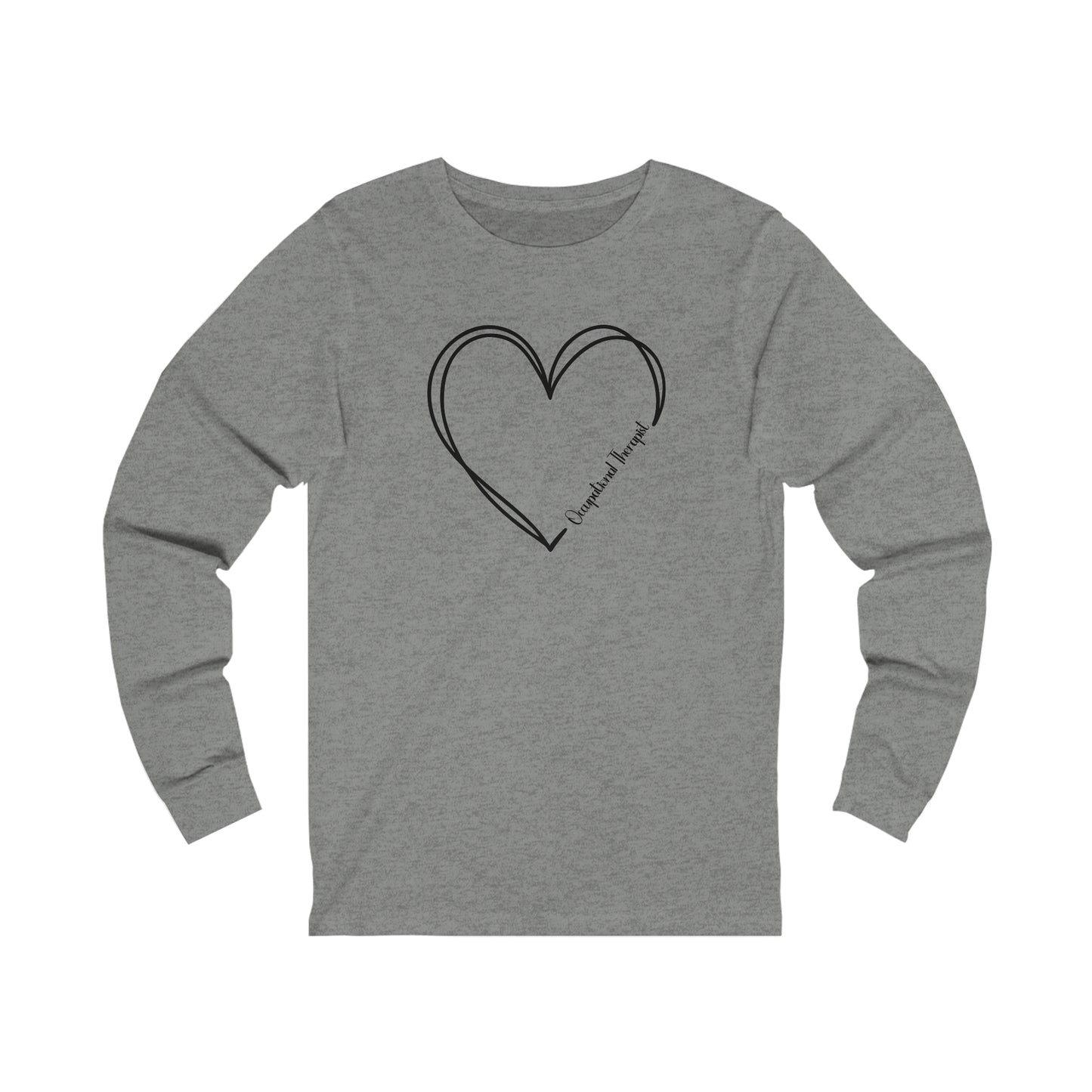 Heart Occupational Therapist Jersey Long Sleeve Tee