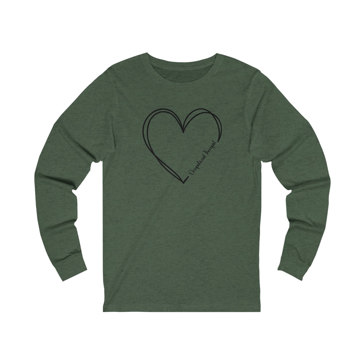 Heart Occupational Therapist Jersey Long Sleeve Tee