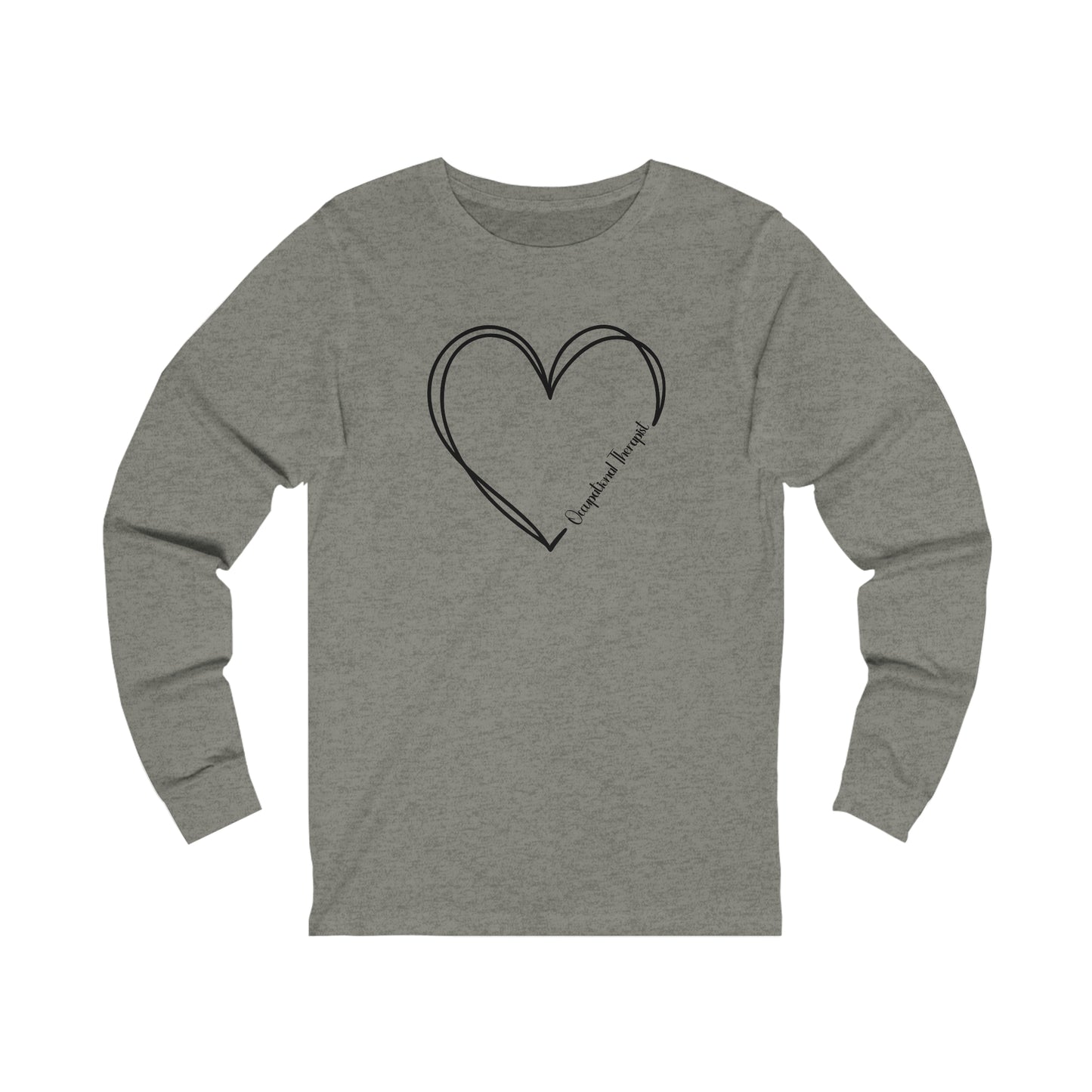 Heart Occupational Therapist Jersey Long Sleeve Tee