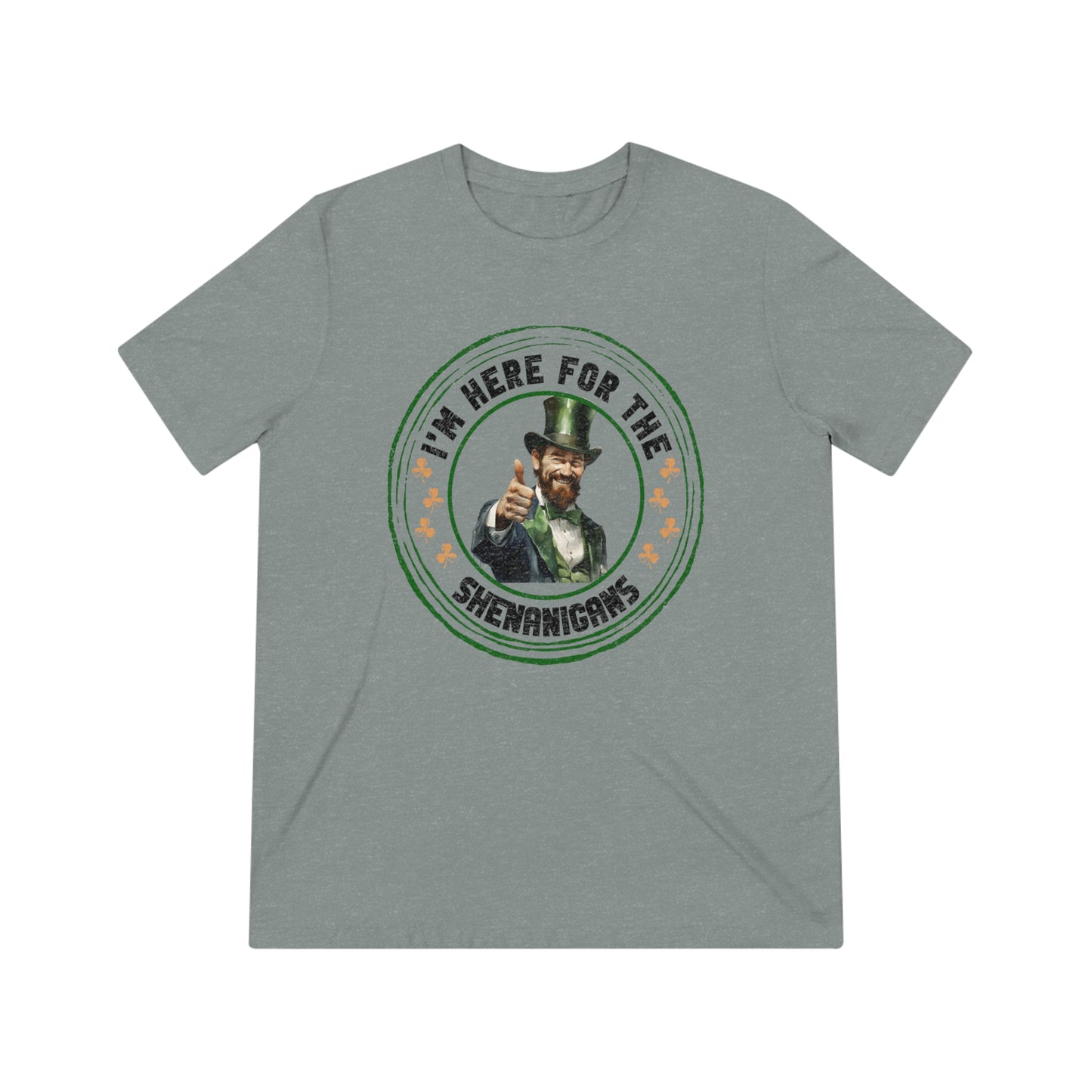 I'm Here for the Shenanigans Triblend Tee