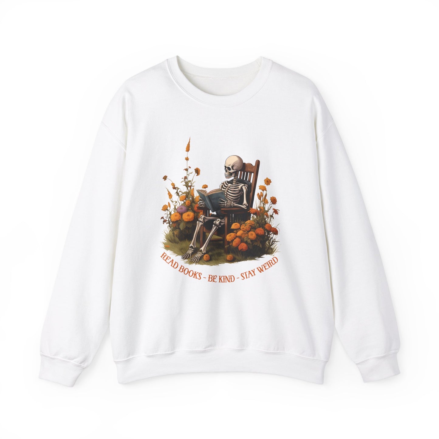 Read Books Be Kind Stay Weird Heavy Blend™ Crewneck Sweatshirt