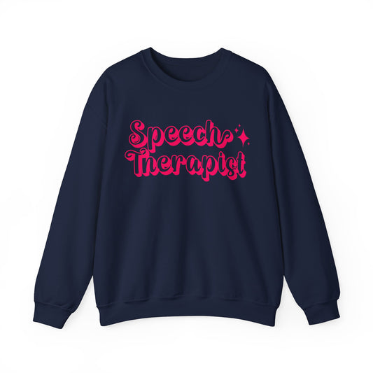 Pink and Bubbly Speech Therapist Heavy Blend™ Crewneck Sweatshirt