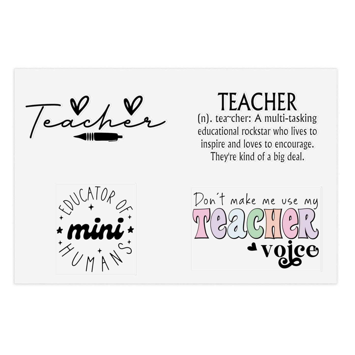 Teacher Sticker Sheets