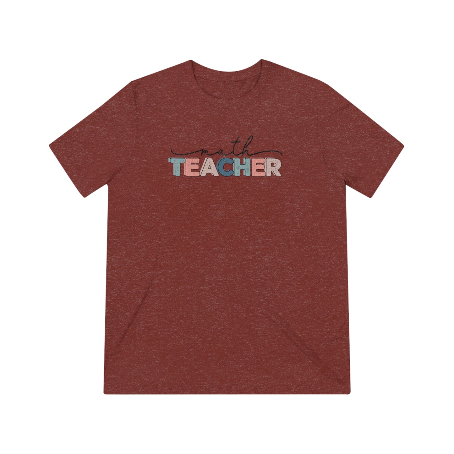 Math Teacher Triblend Tee