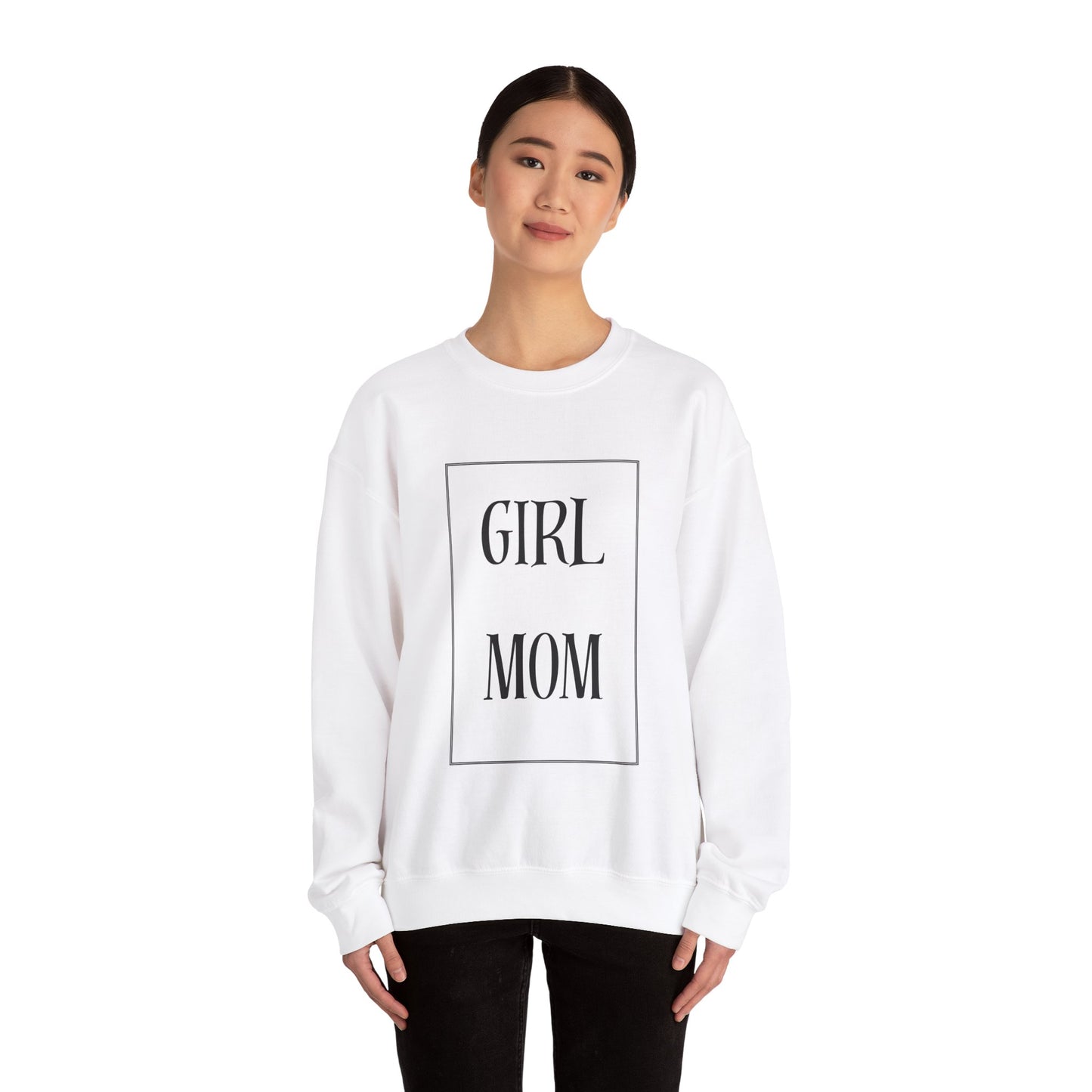 Girl Mom Heavy Blend™ Crewneck Sweatshirt