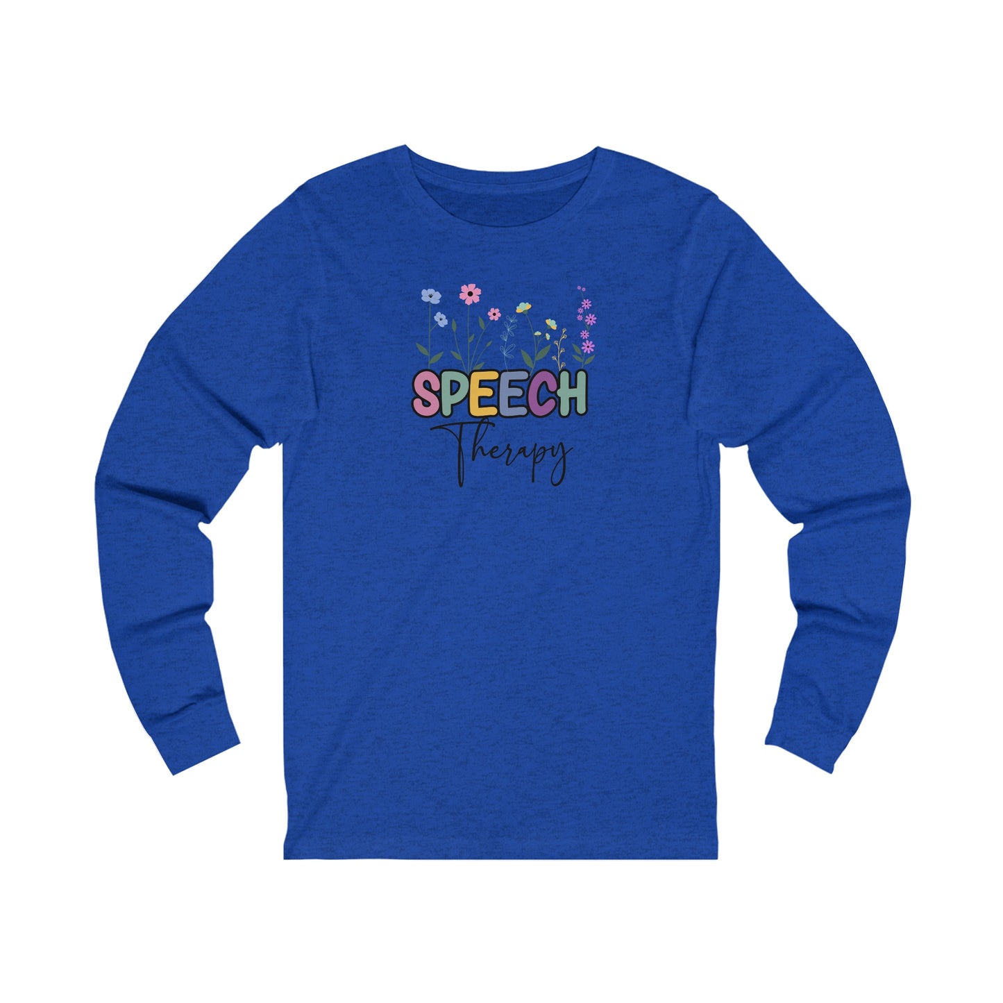 Floral Speech Therapy Jersey Long Sleeve Tee