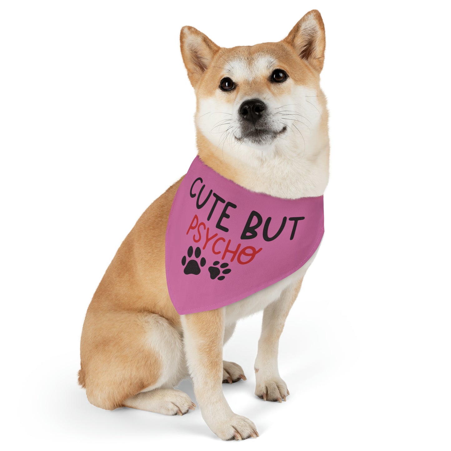 Cute but Psycho Pet Bandana Collar