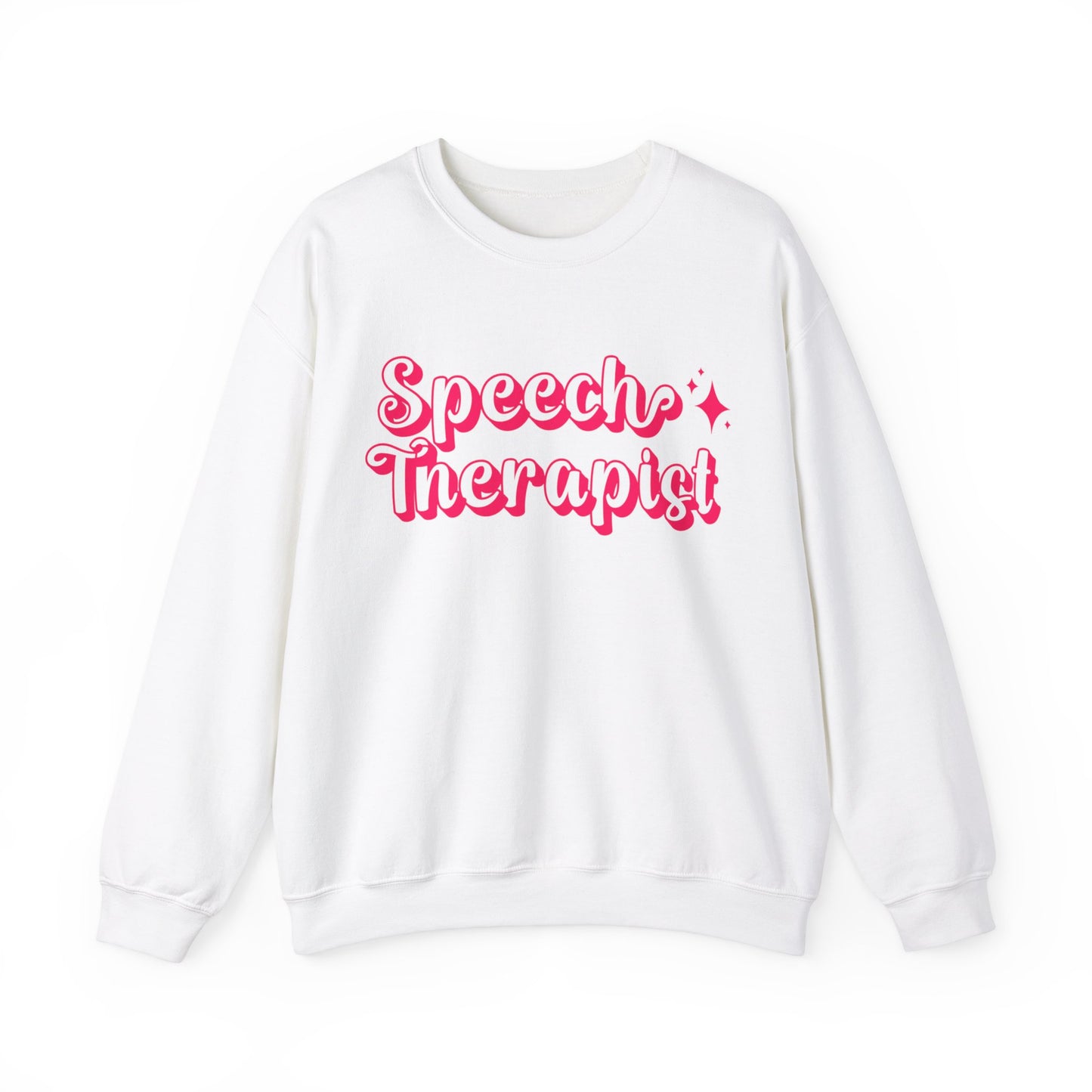 Pink and Bubbly Speech Therapist Heavy Blend™ Crewneck Sweatshirt