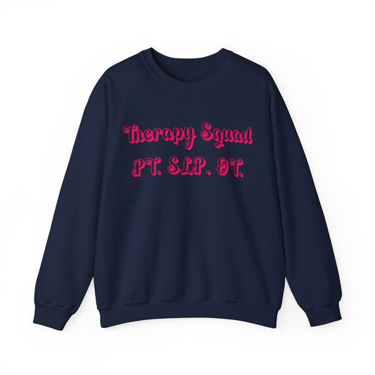 Pink and Bubbly Therapy Squad Heavy Blend™ Crewneck Sweatshirt