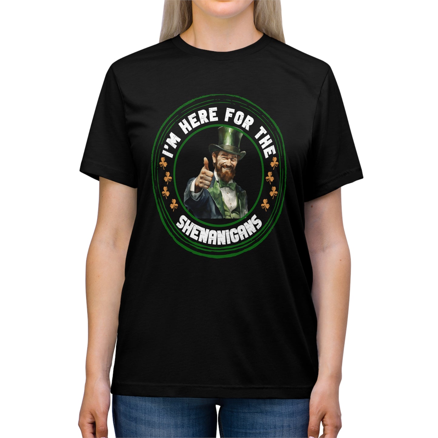 I'm Here for the Shenanigans Triblend Tee