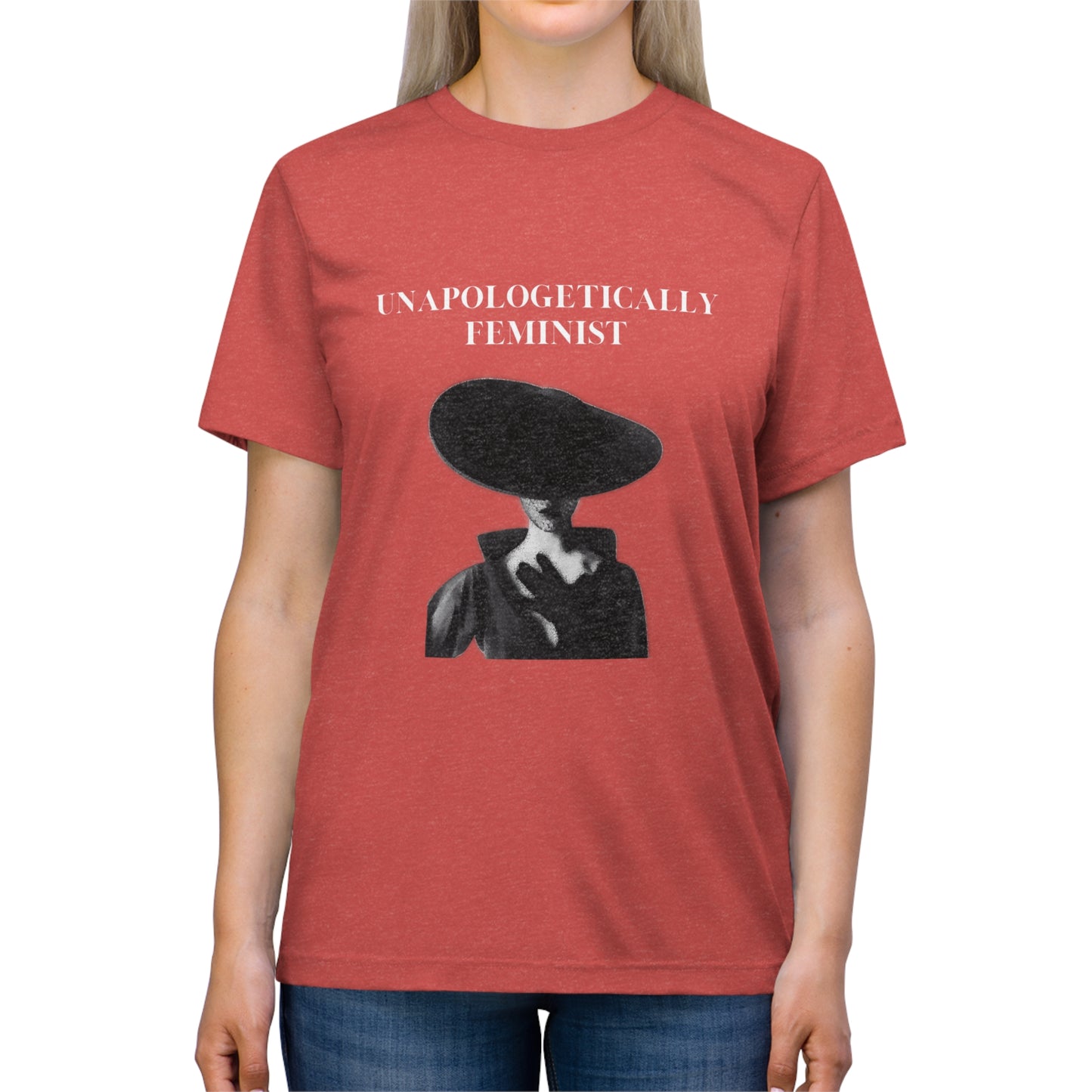 Unapologetically Feminist Triblend Tee