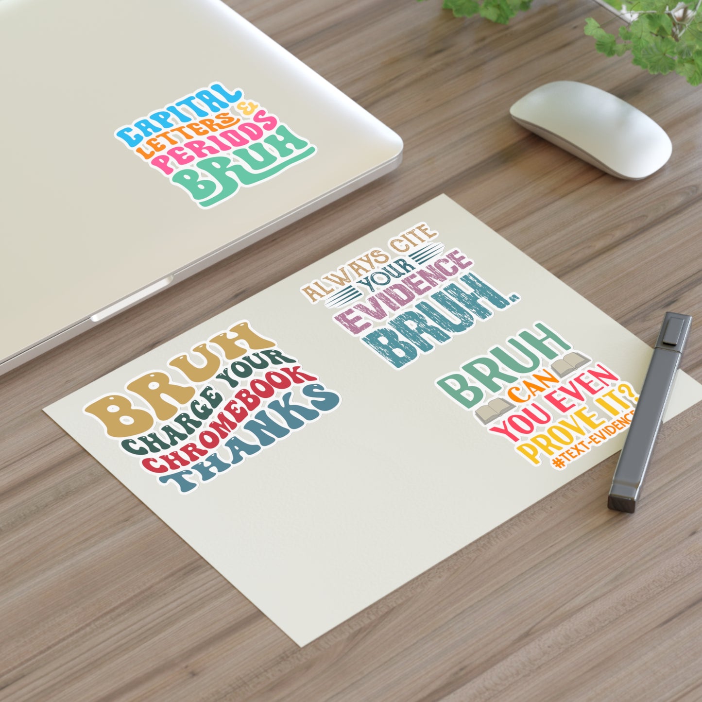 Teacher Bruh Sticker Sheets