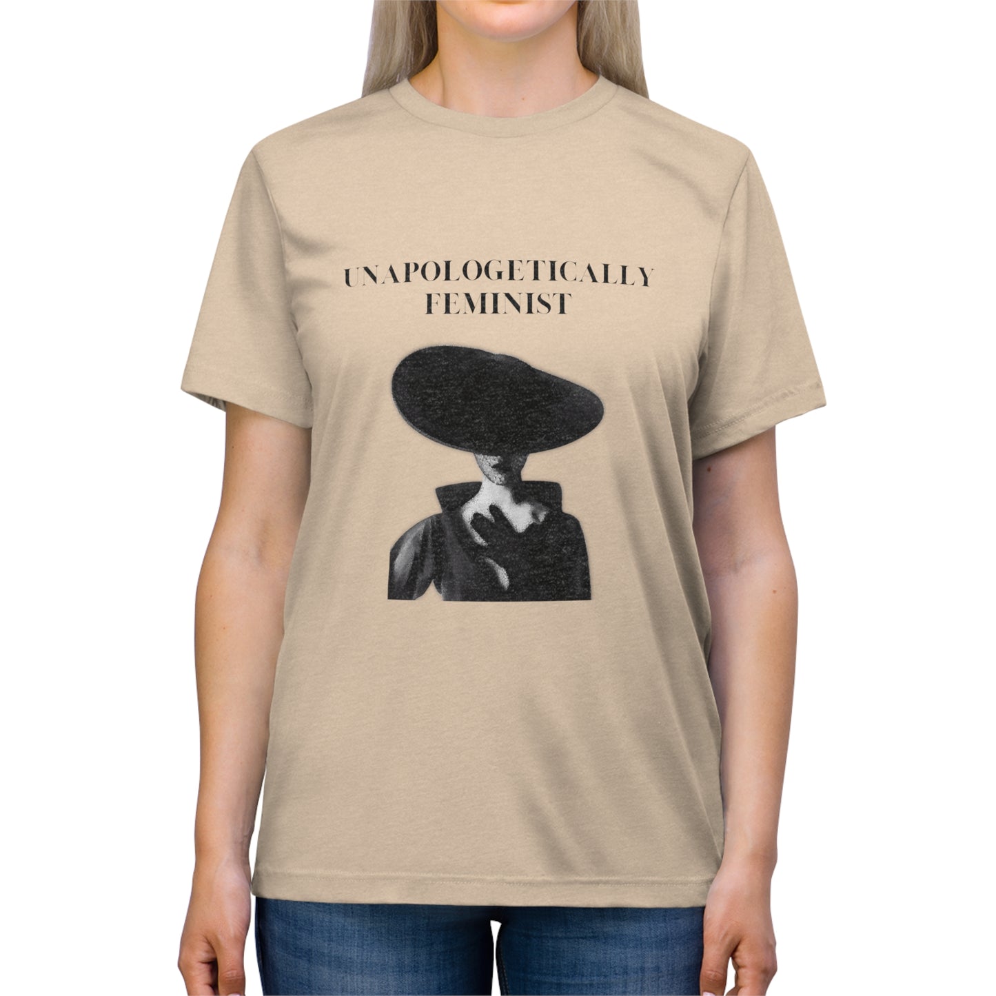 Unapologetically Feminist Triblend Tee