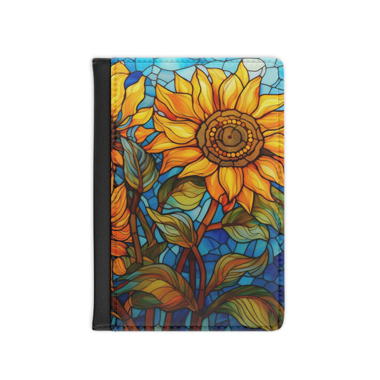 Stained Glass Sunflower Passport Cover