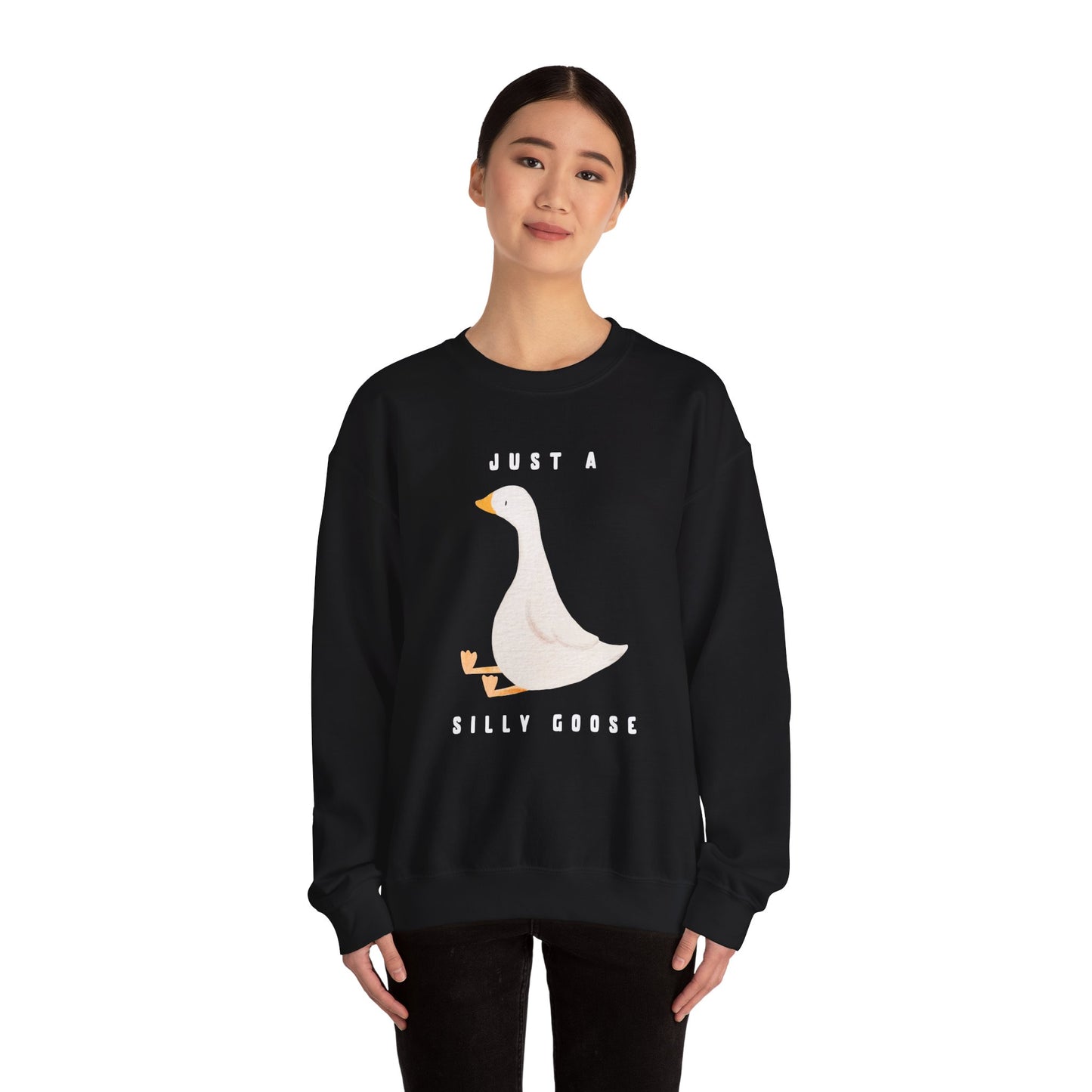Just A Silly Goose Heavy Blend™ Crewneck Sweatshirt