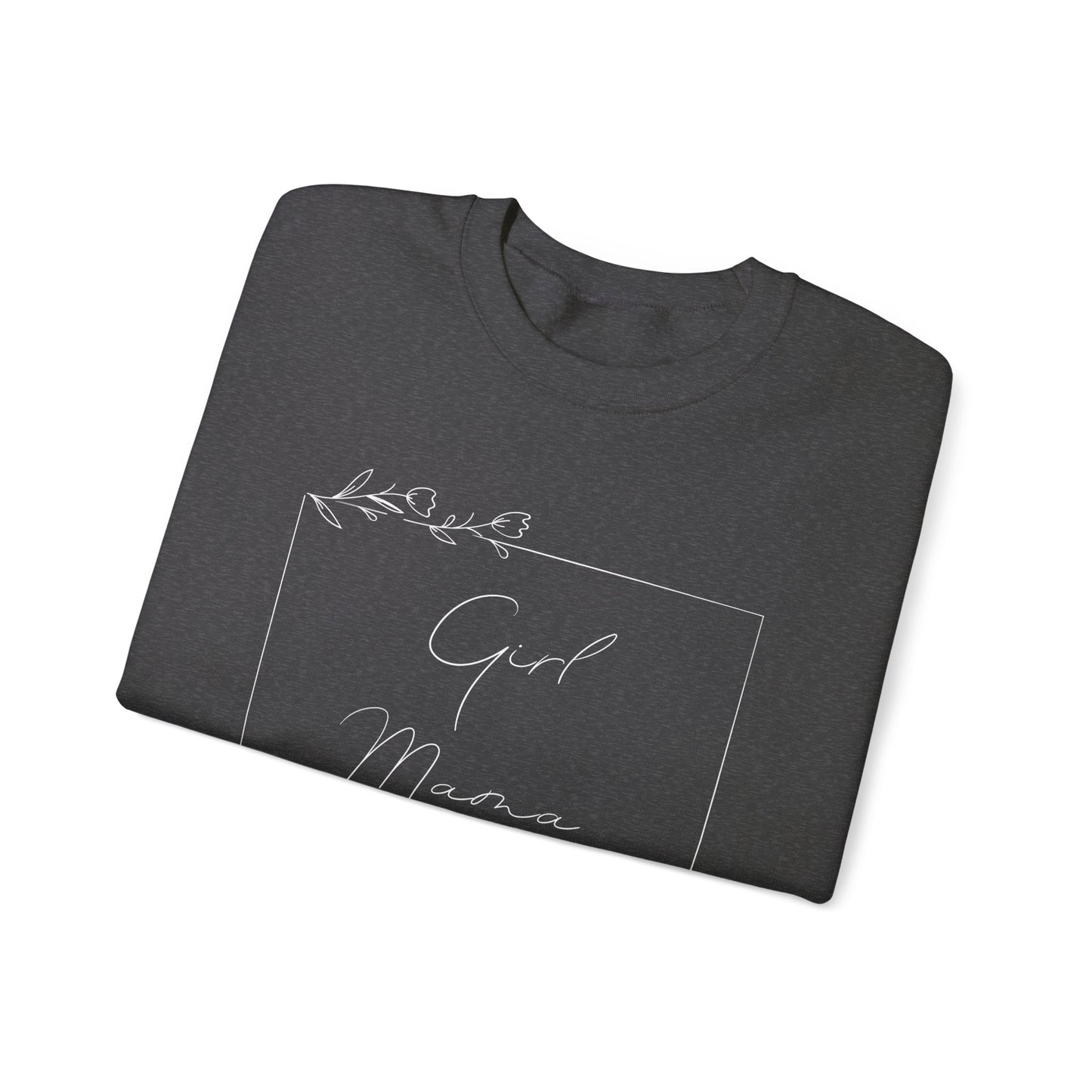 Floral Girl Mama Heavy Blend™ Crewneck Sweatshirt