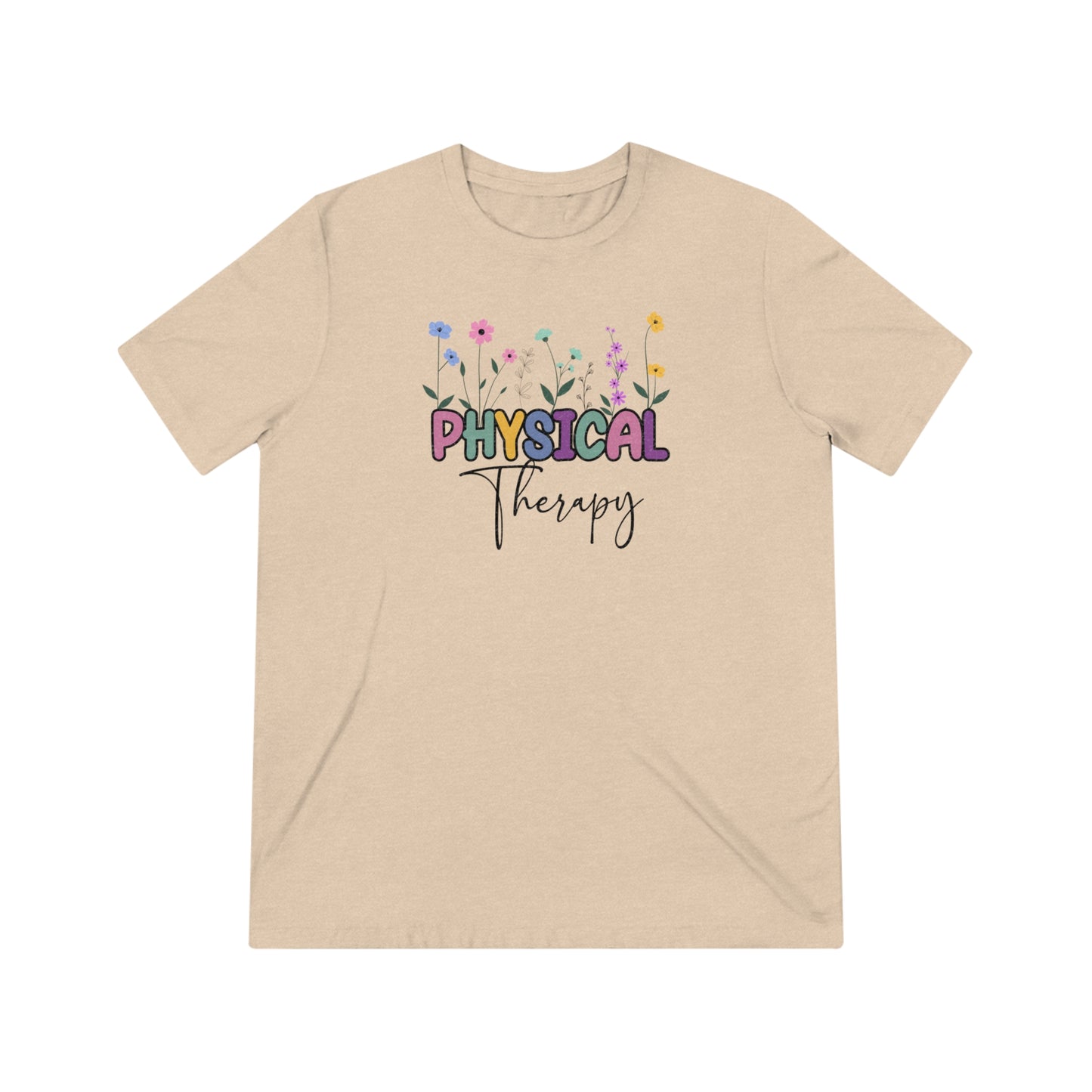 Floral Physical Therapy Triblend Tee