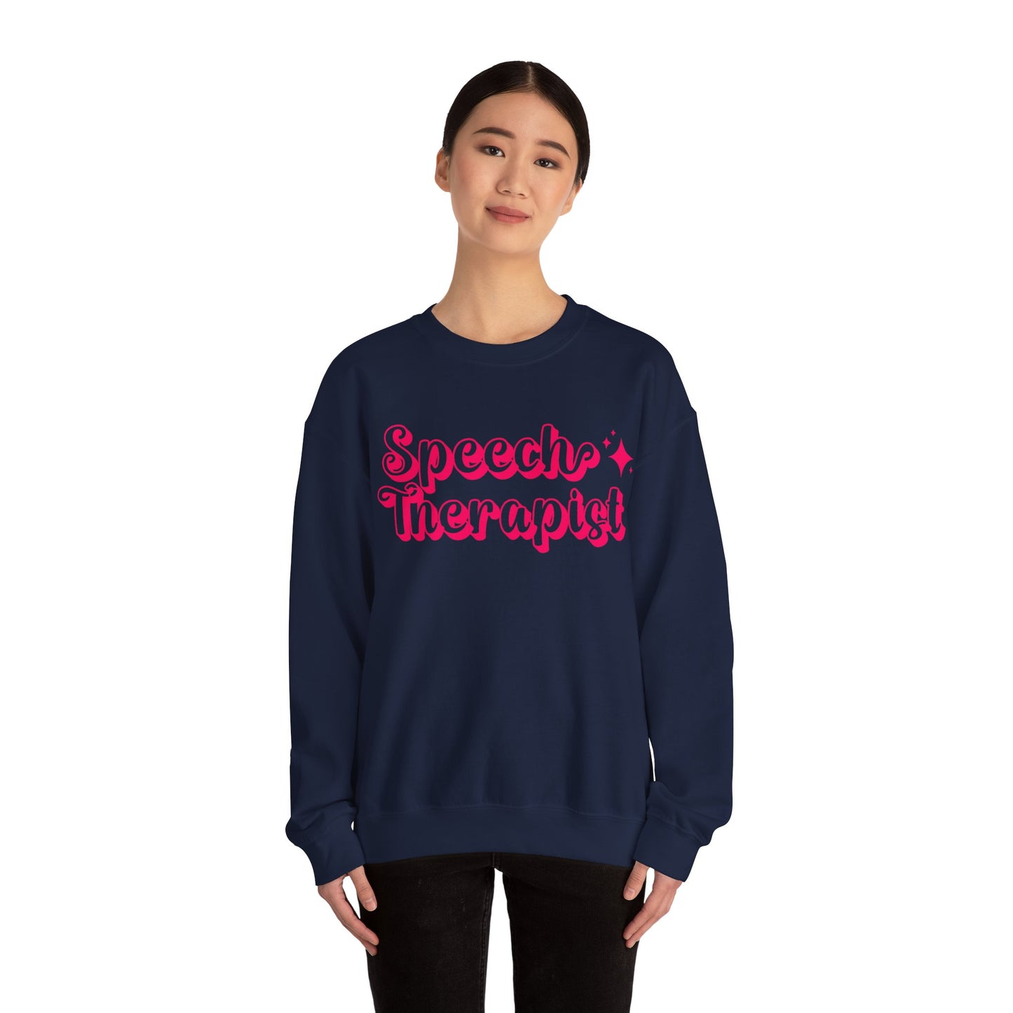 Pink and Bubbly Speech Therapist Heavy Blend™ Crewneck Sweatshirt