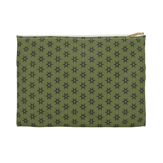 Green Stars Accessory Pouch