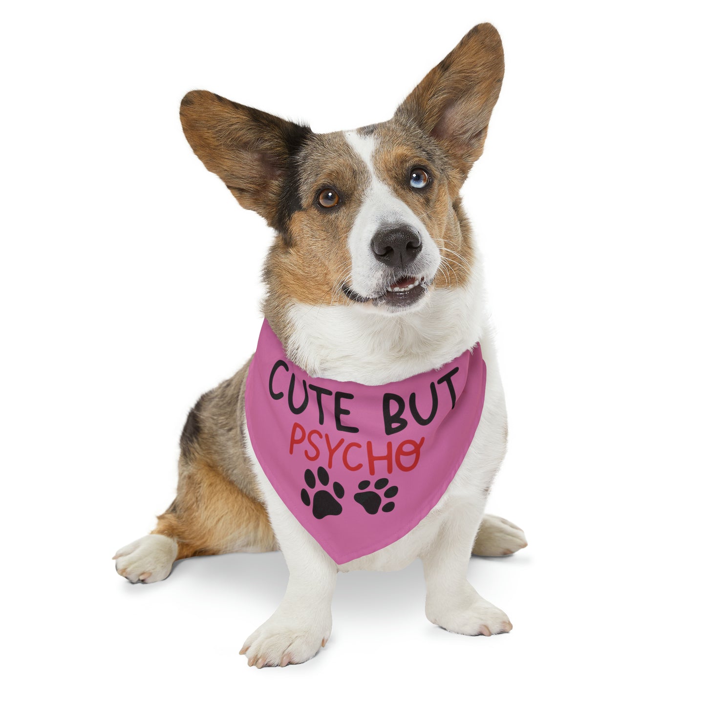 Cute but Psycho Pet Bandana Collar