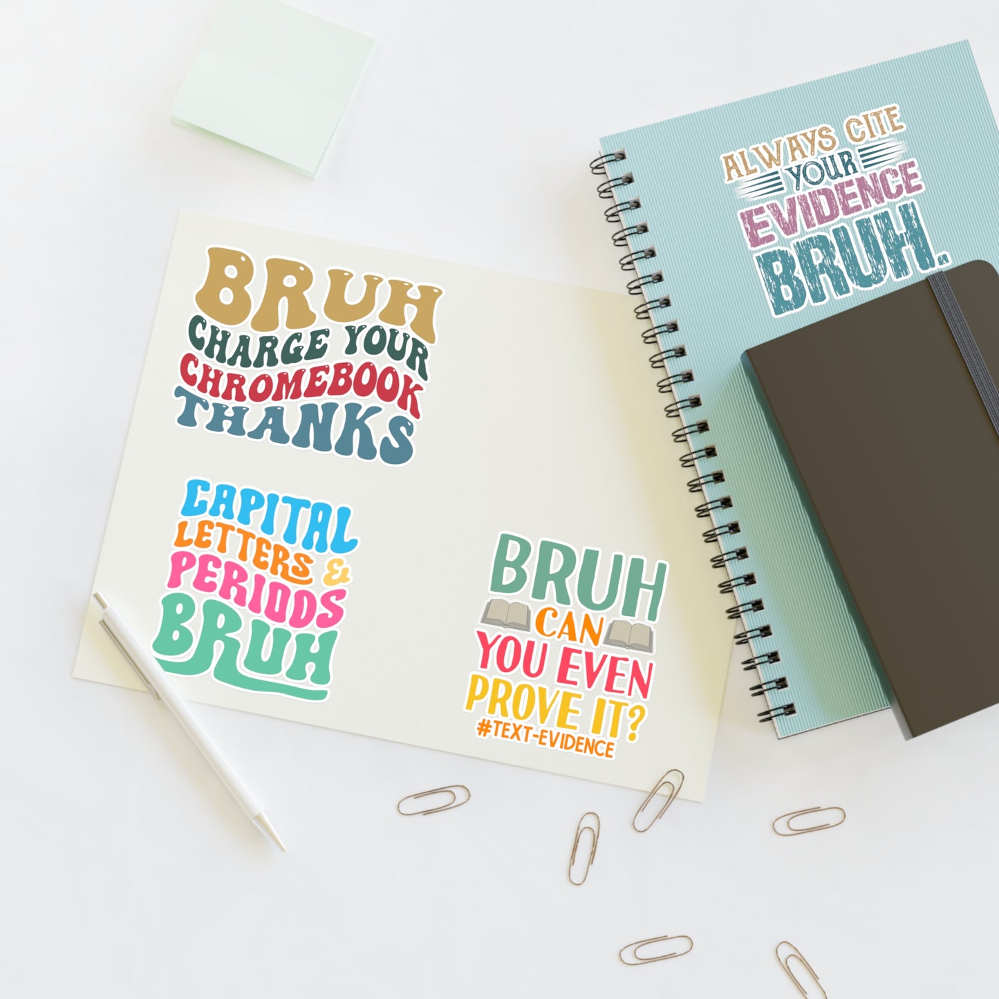 Teacher Bruh Sticker Sheets